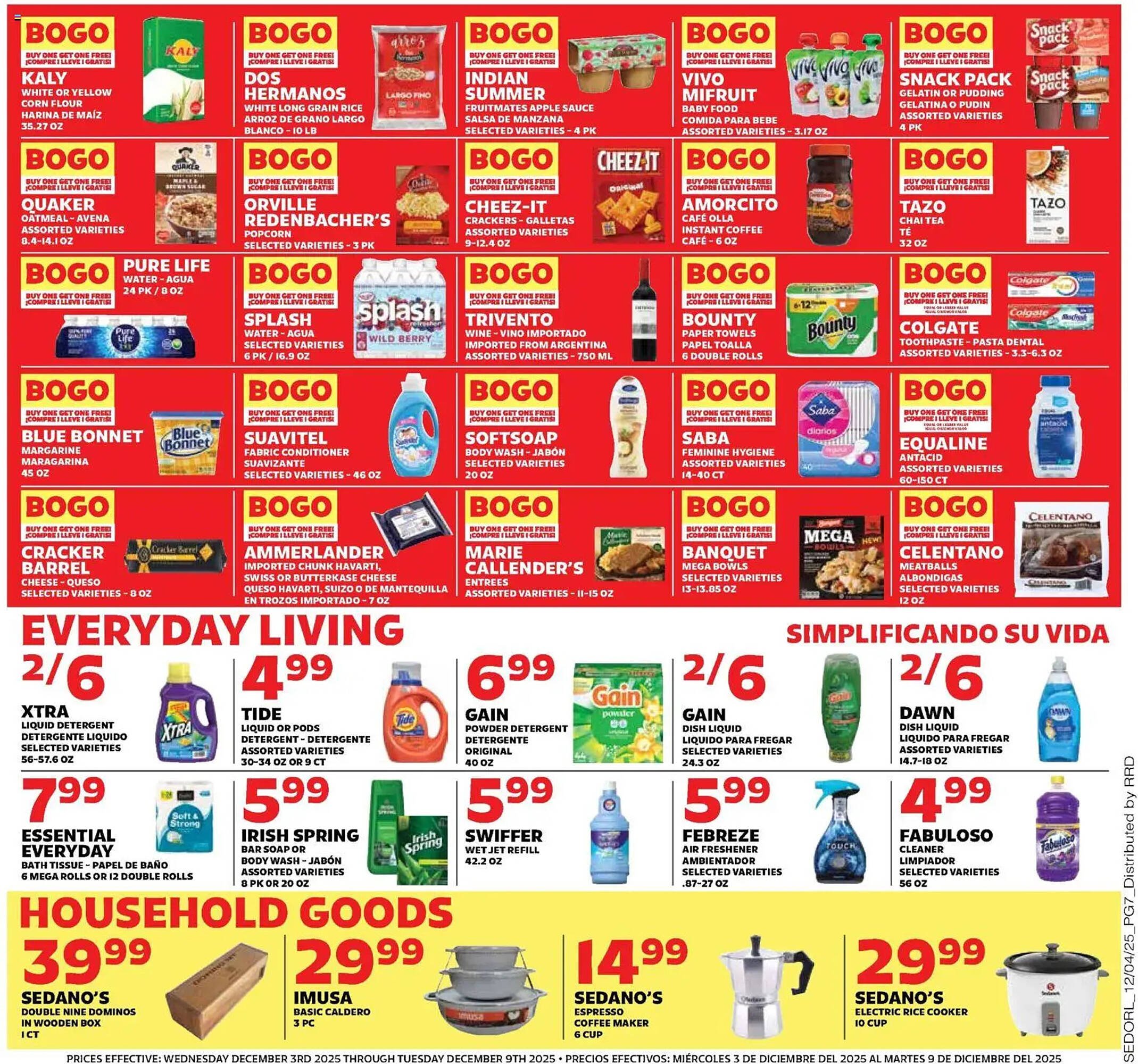 Sedano&#039;s weekly ad