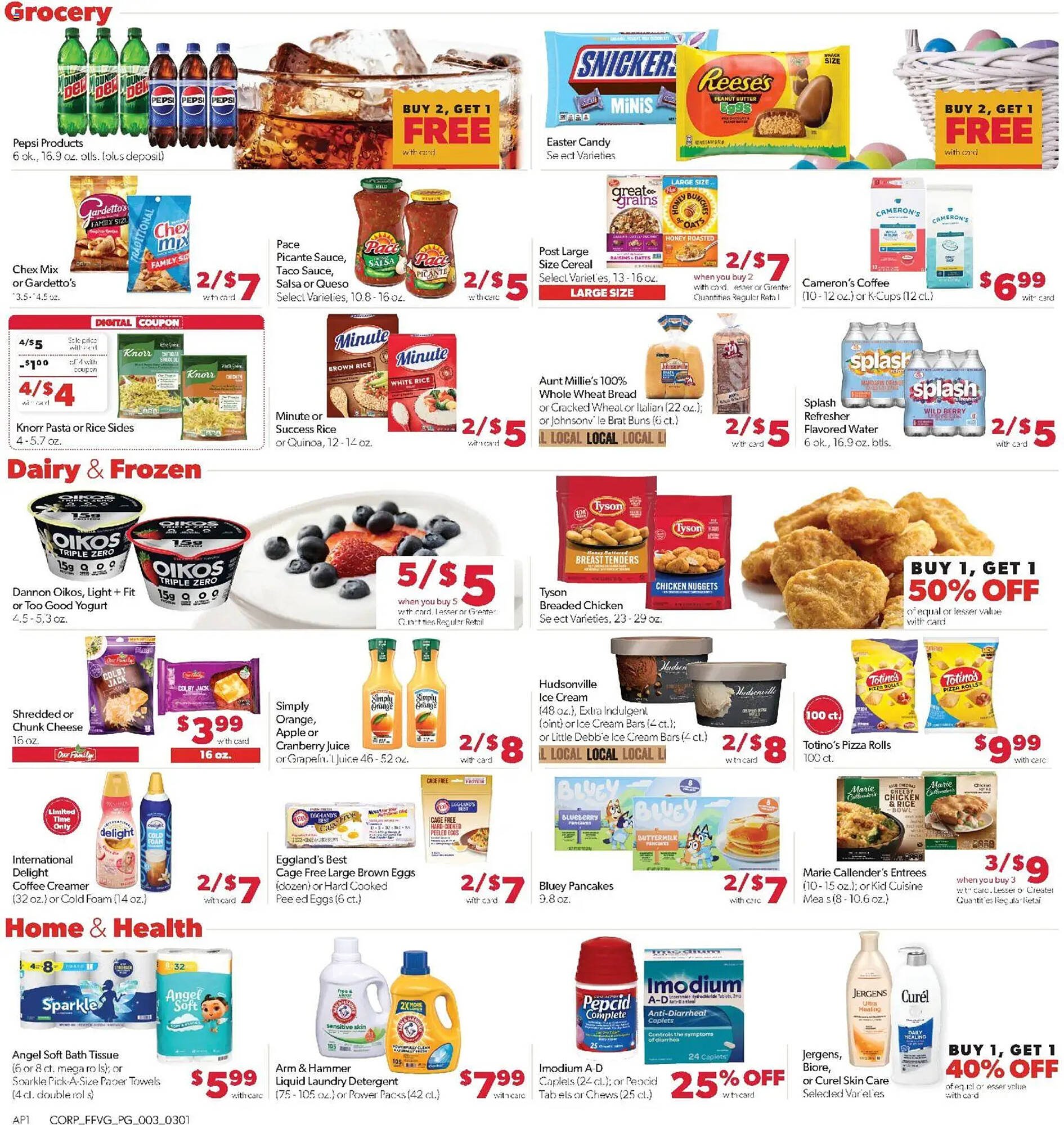 Family Fare weekly ad