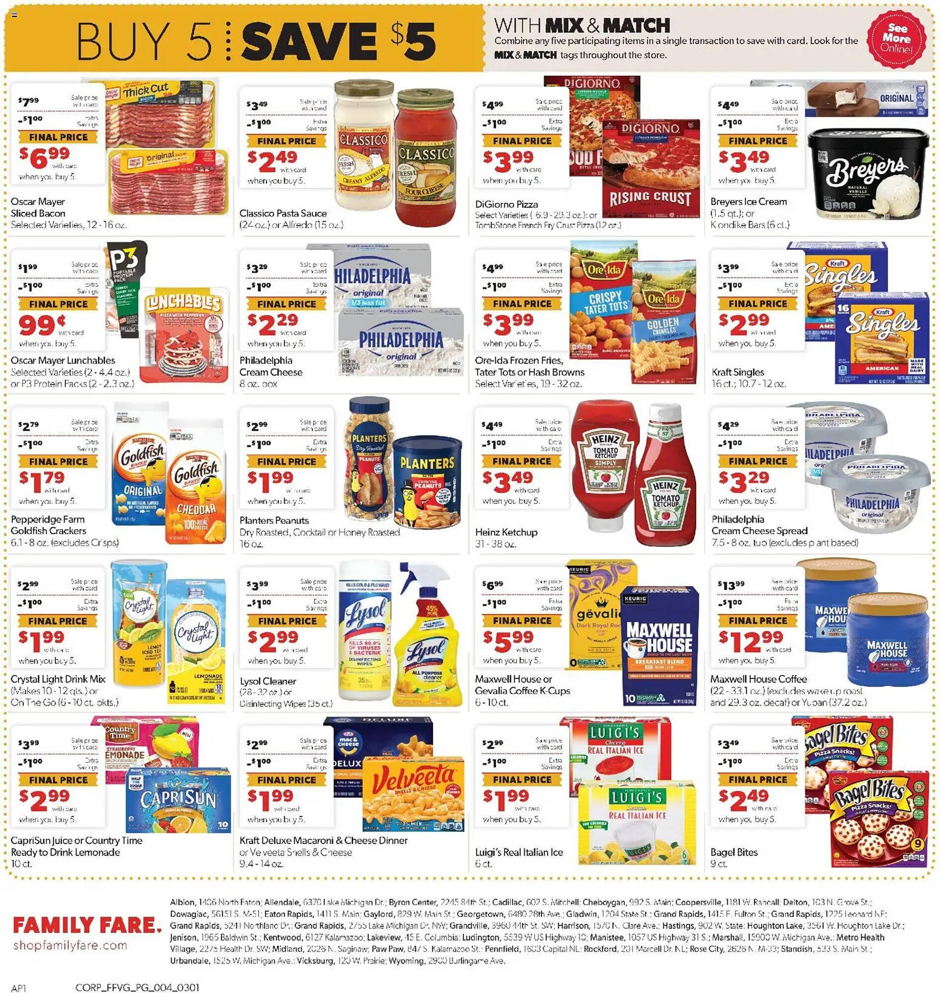 Family Fare weekly ad
