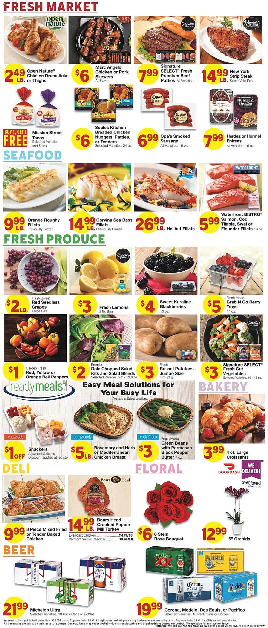 United Supermarkets weekly ad