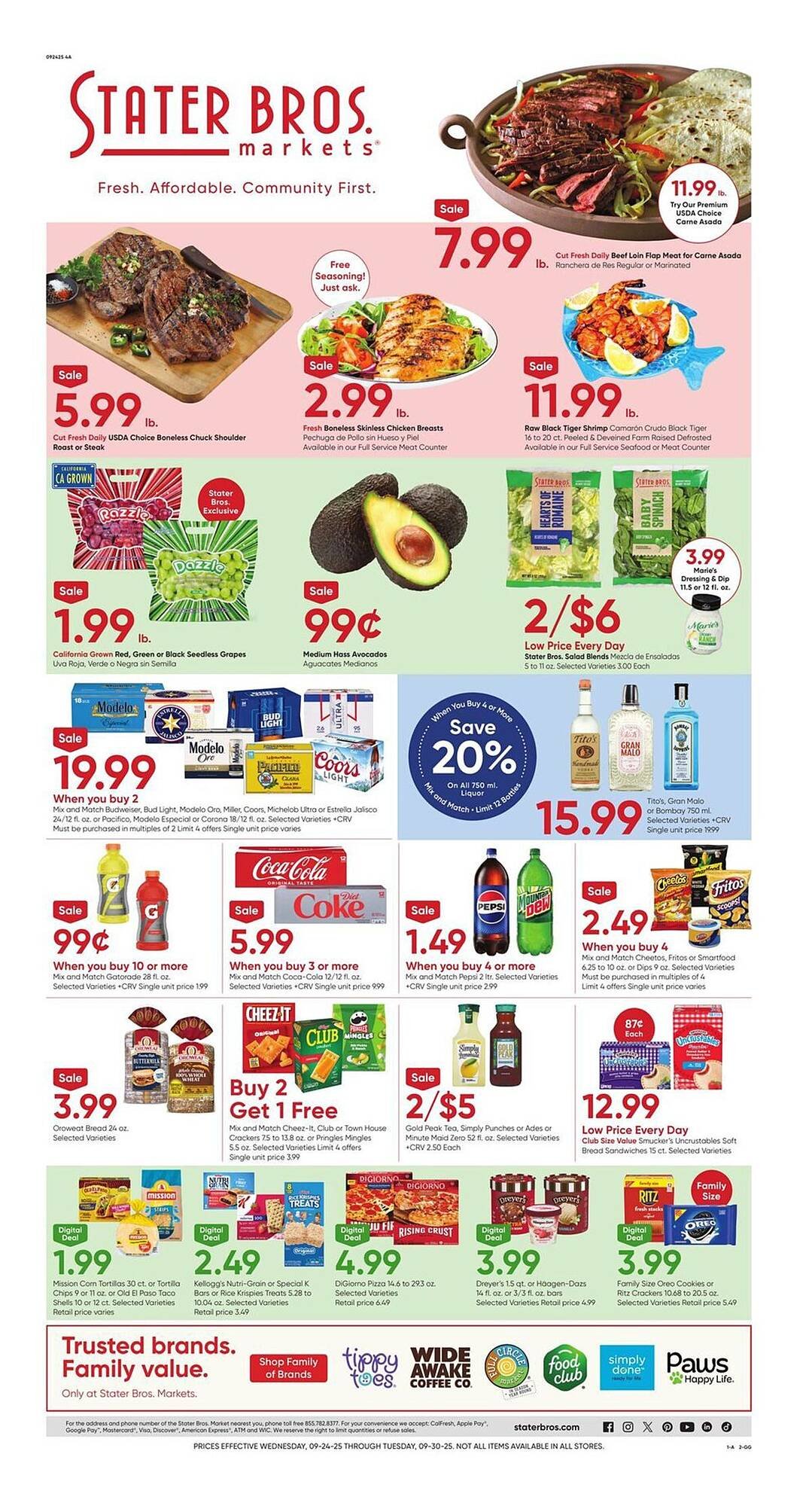 Stater Bros weekly ad (2025-09-24 - 2025-09-30) | 1