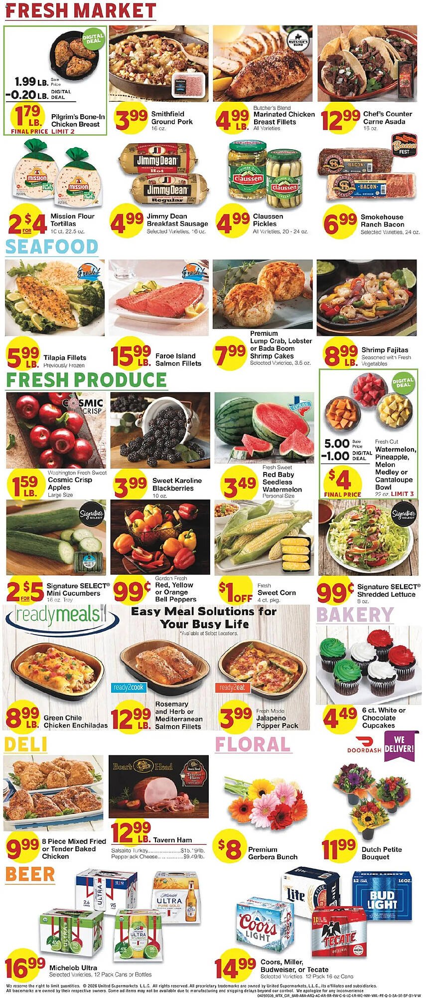 United Supermarkets weekly ad