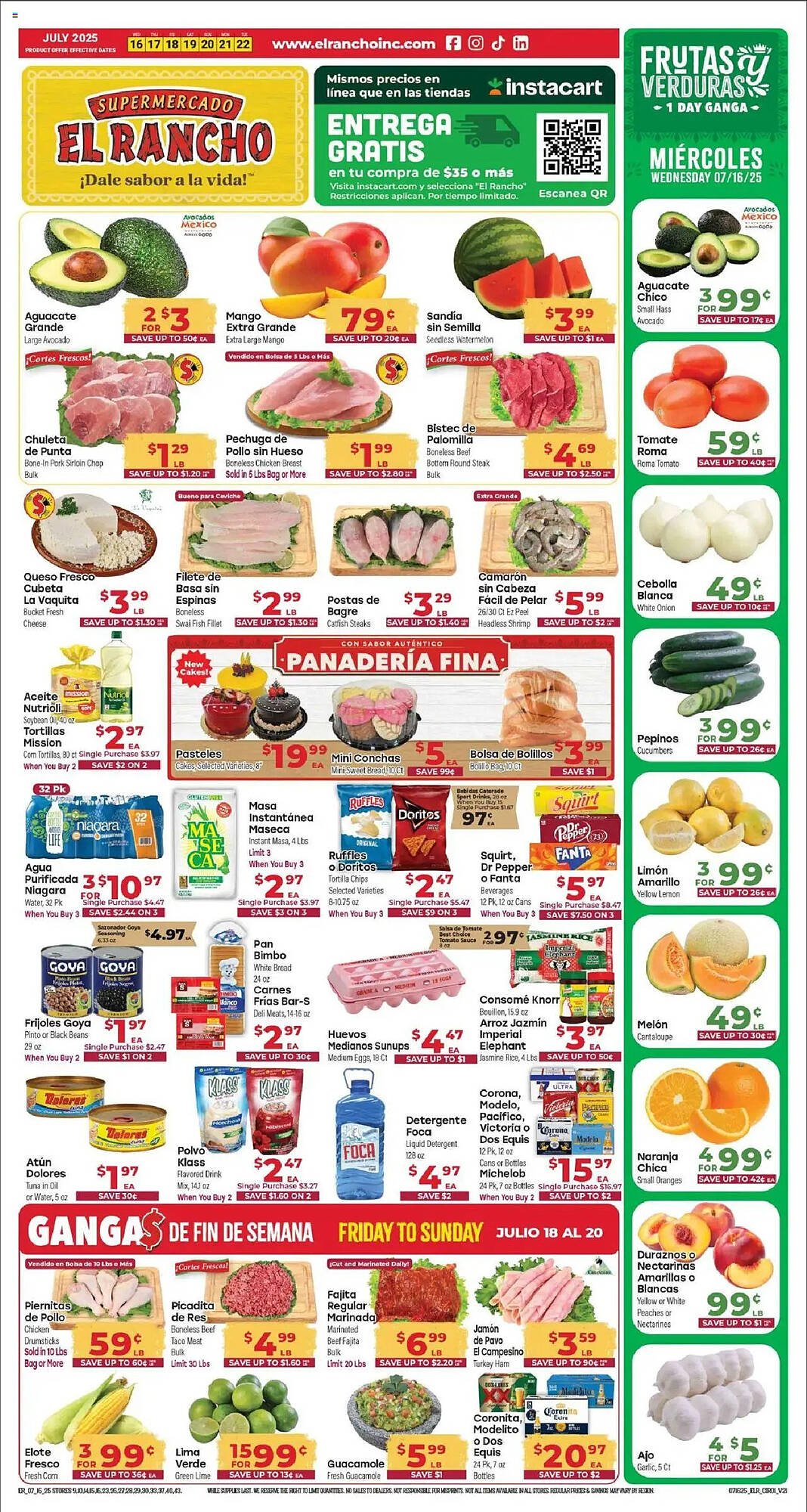 Supermercado El Rancho Weekly Ad (2025-07-16 - 2025-07-23) | 1