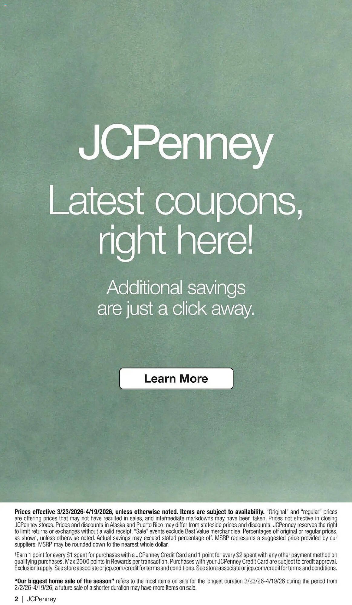 JC Penney weekly ad