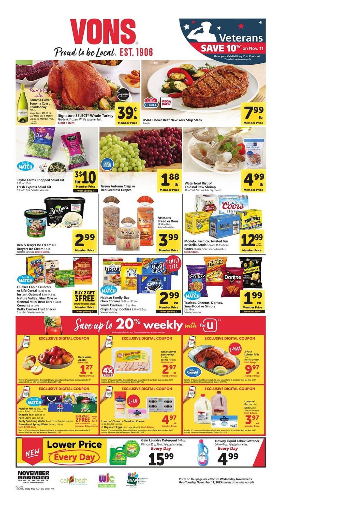 Vons weekly ad (2025-11-05 - 2025-11-11) | 1