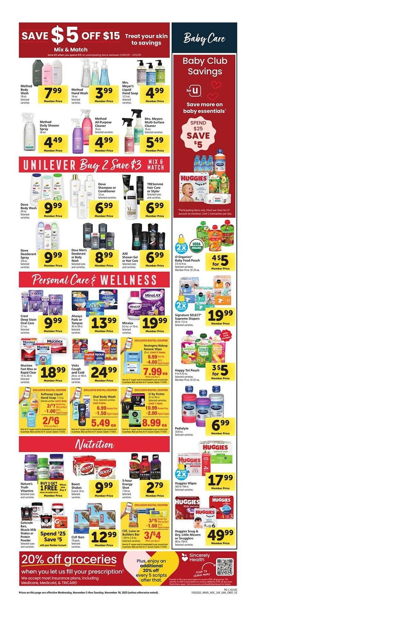 Vons weekly ad (2025-11-05 - 2025-11-11) | 10