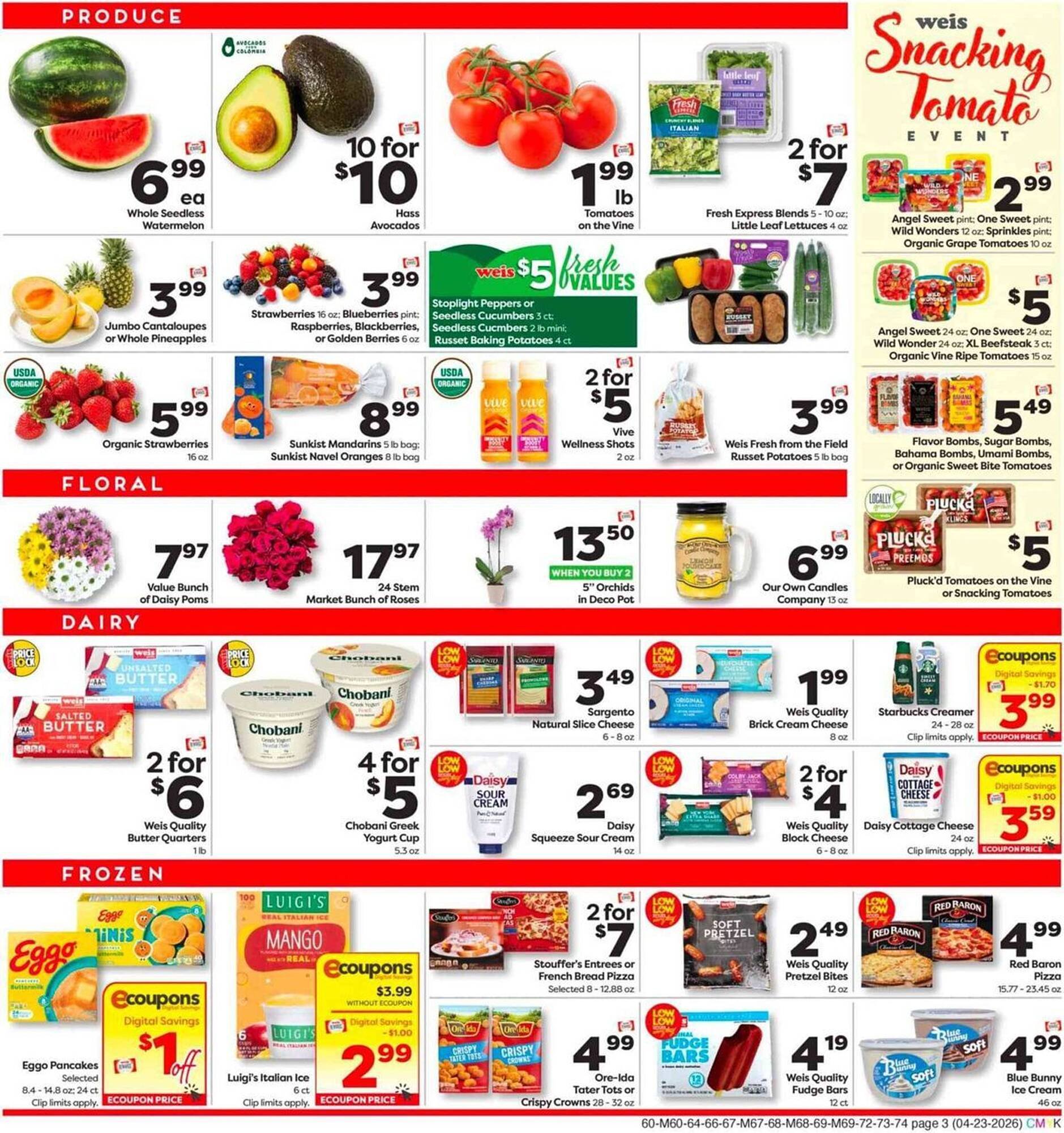 Weis Markets weekly ad