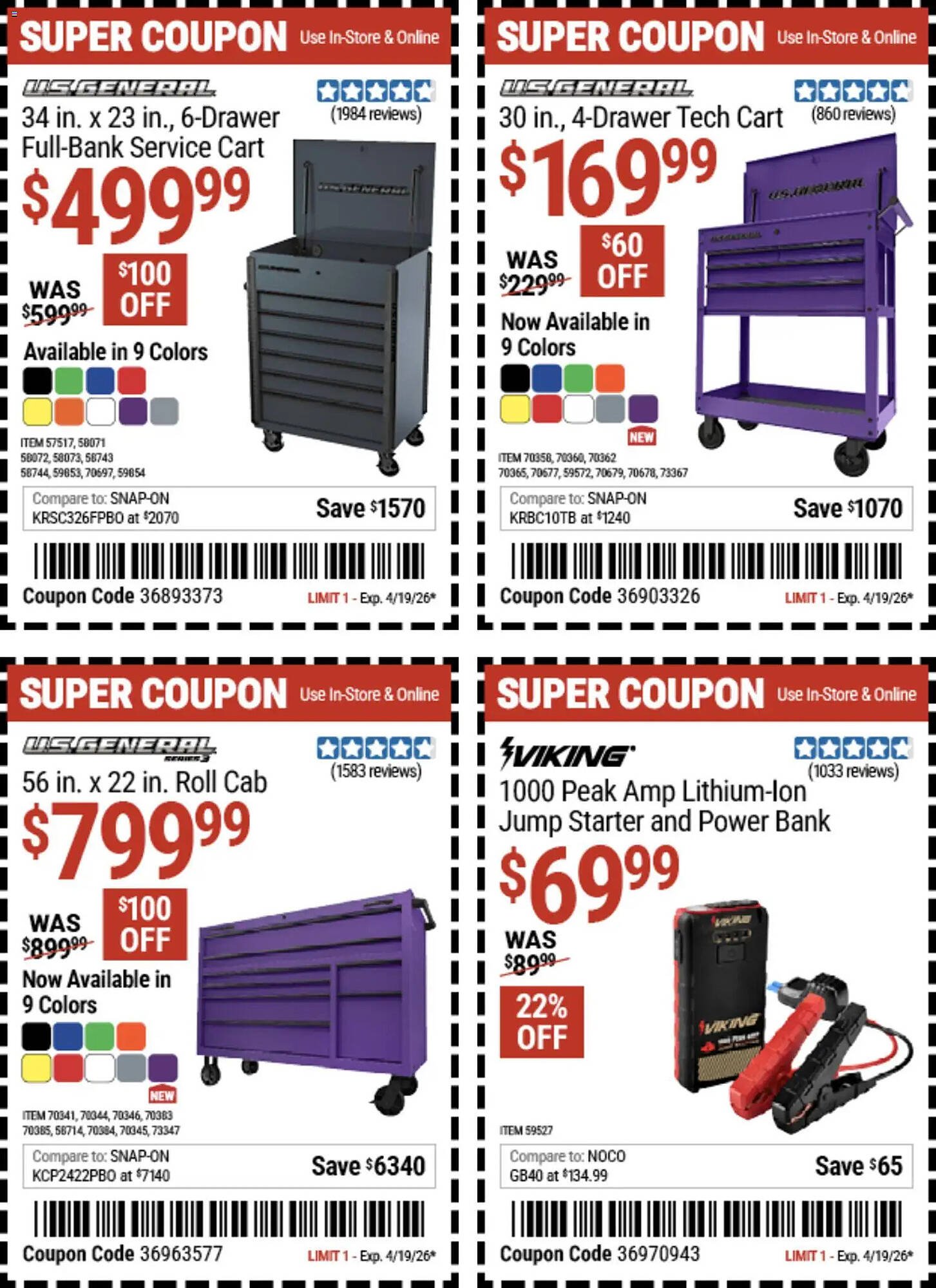 Harbor Freight Tools weekly ad