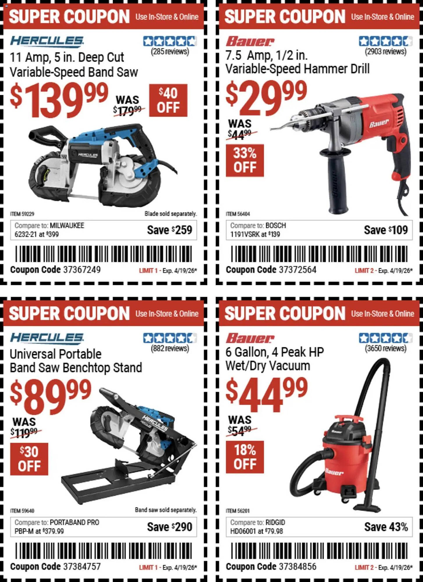 Harbor Freight Tools weekly ad
