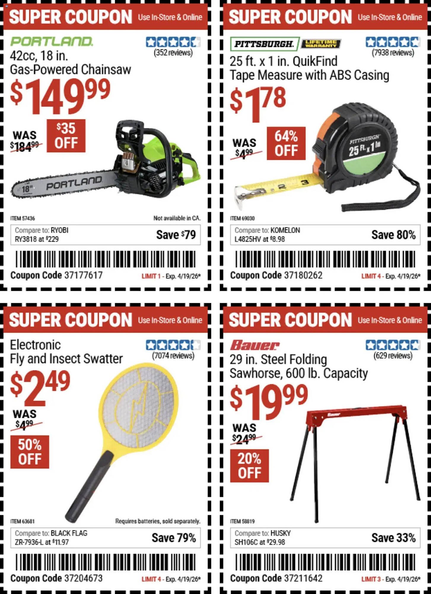 Harbor Freight Tools weekly ad