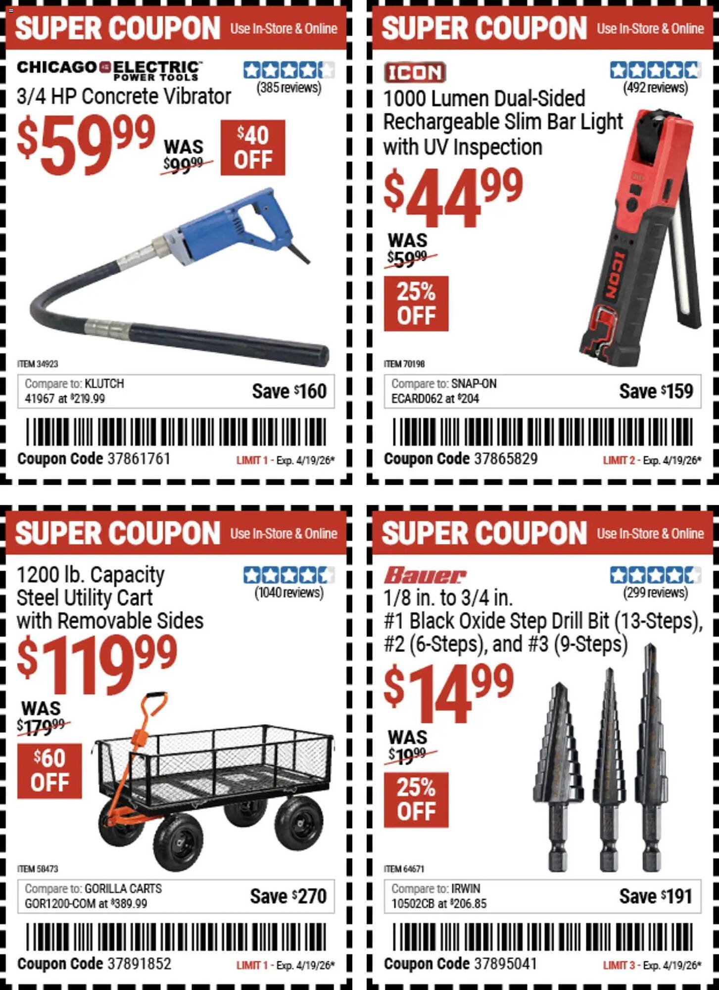 Harbor Freight Tools weekly ad