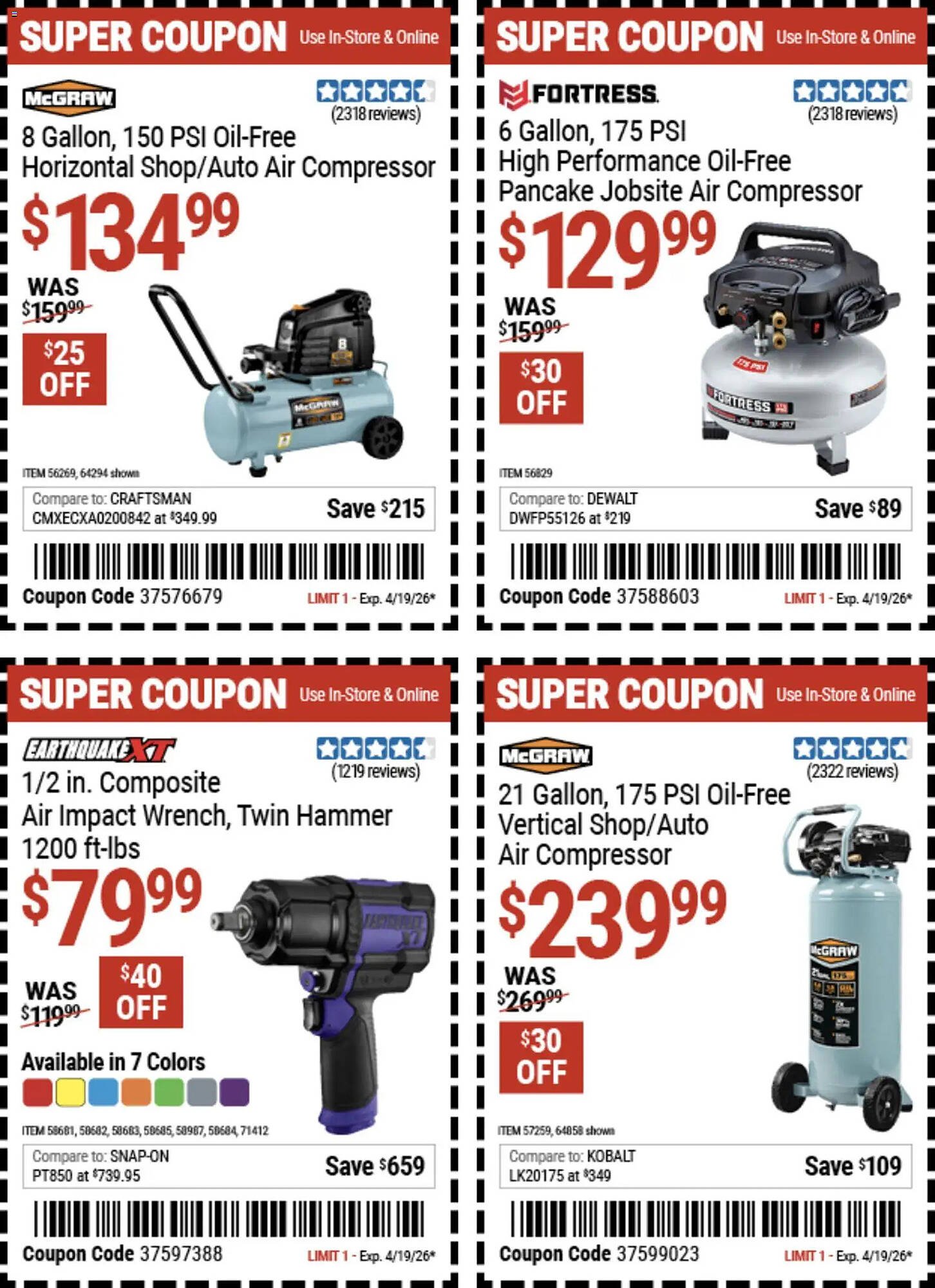 Harbor Freight Tools weekly ad