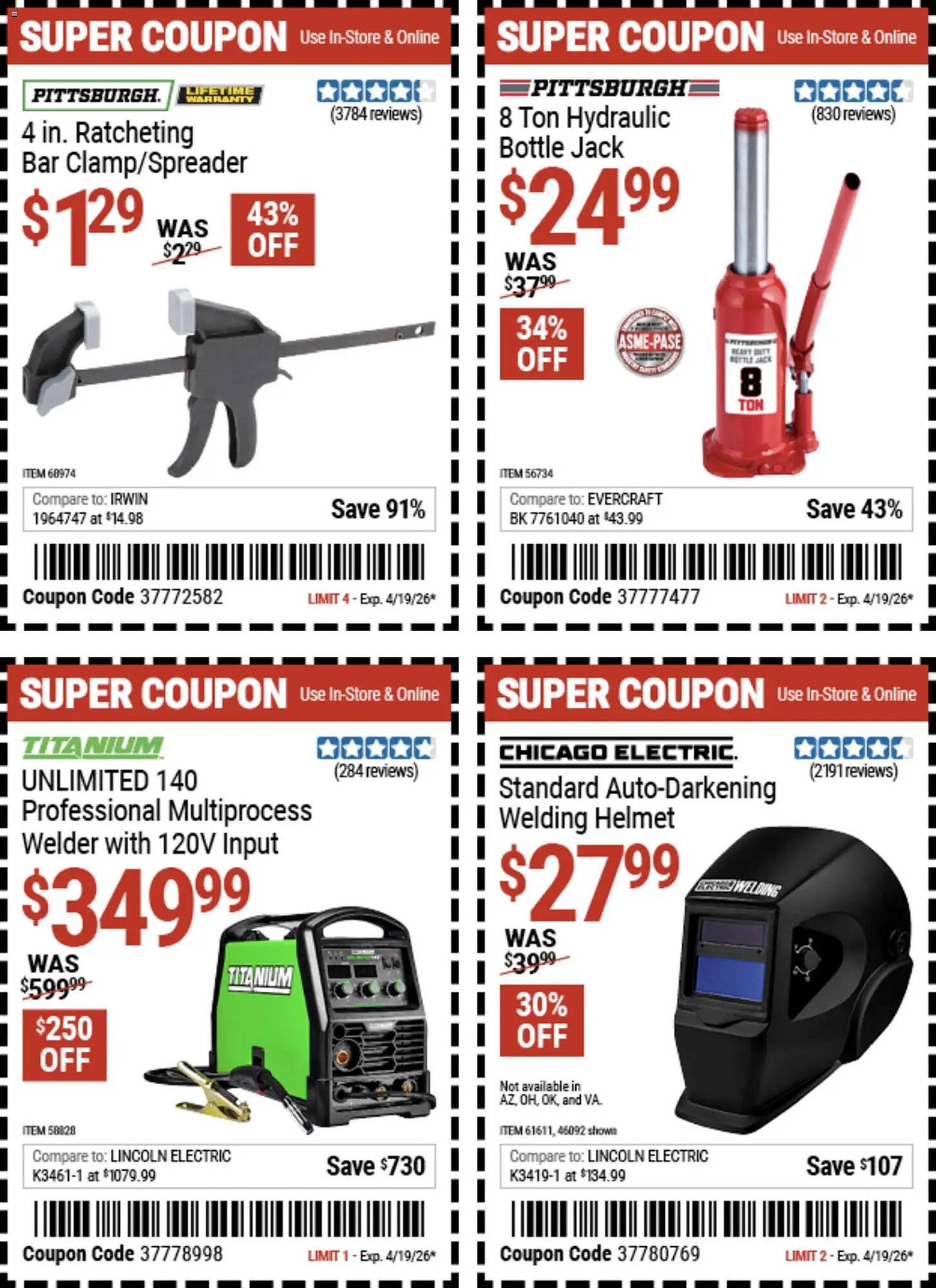 Harbor Freight Tools weekly ad