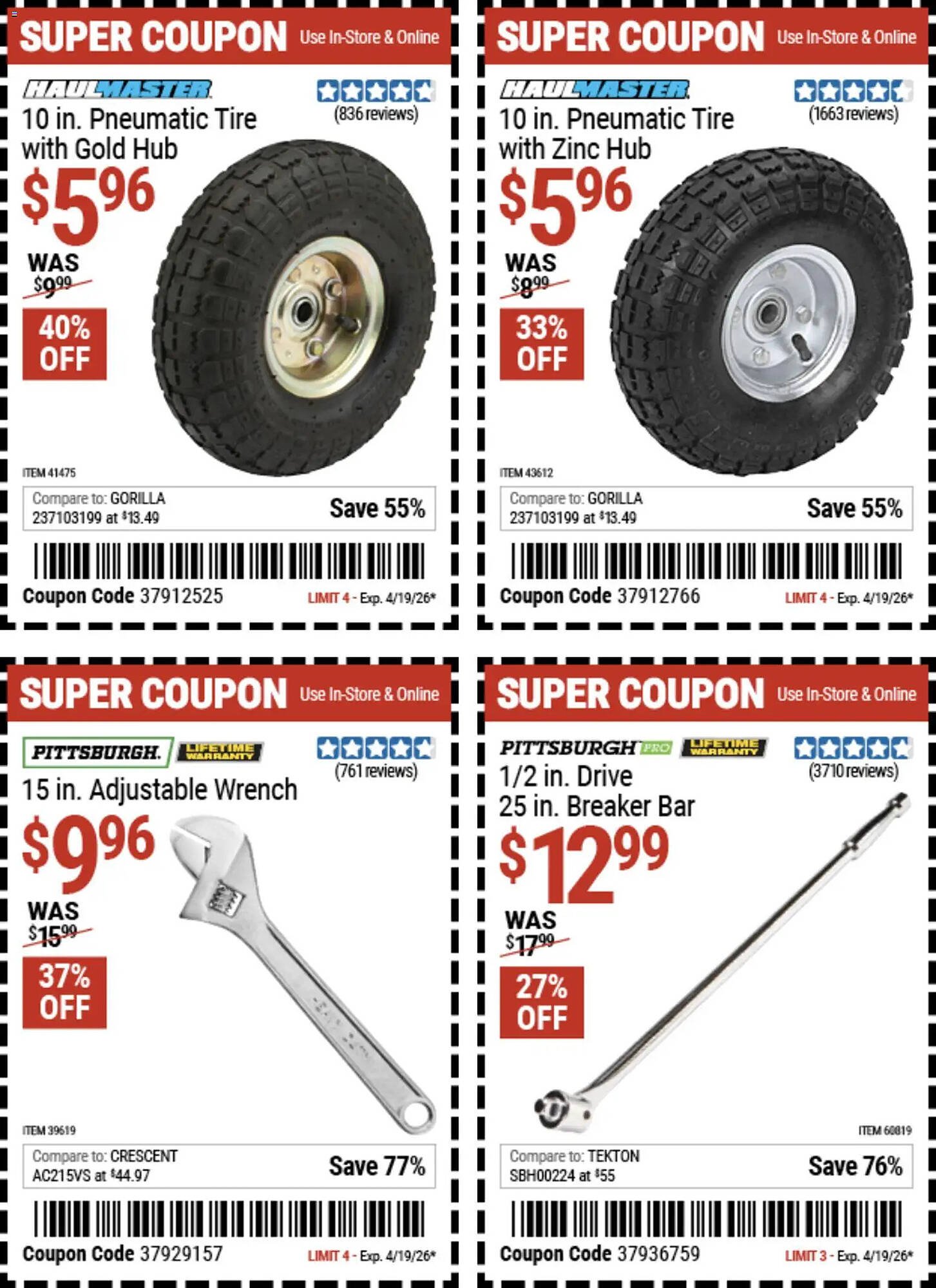 Harbor Freight Tools weekly ad