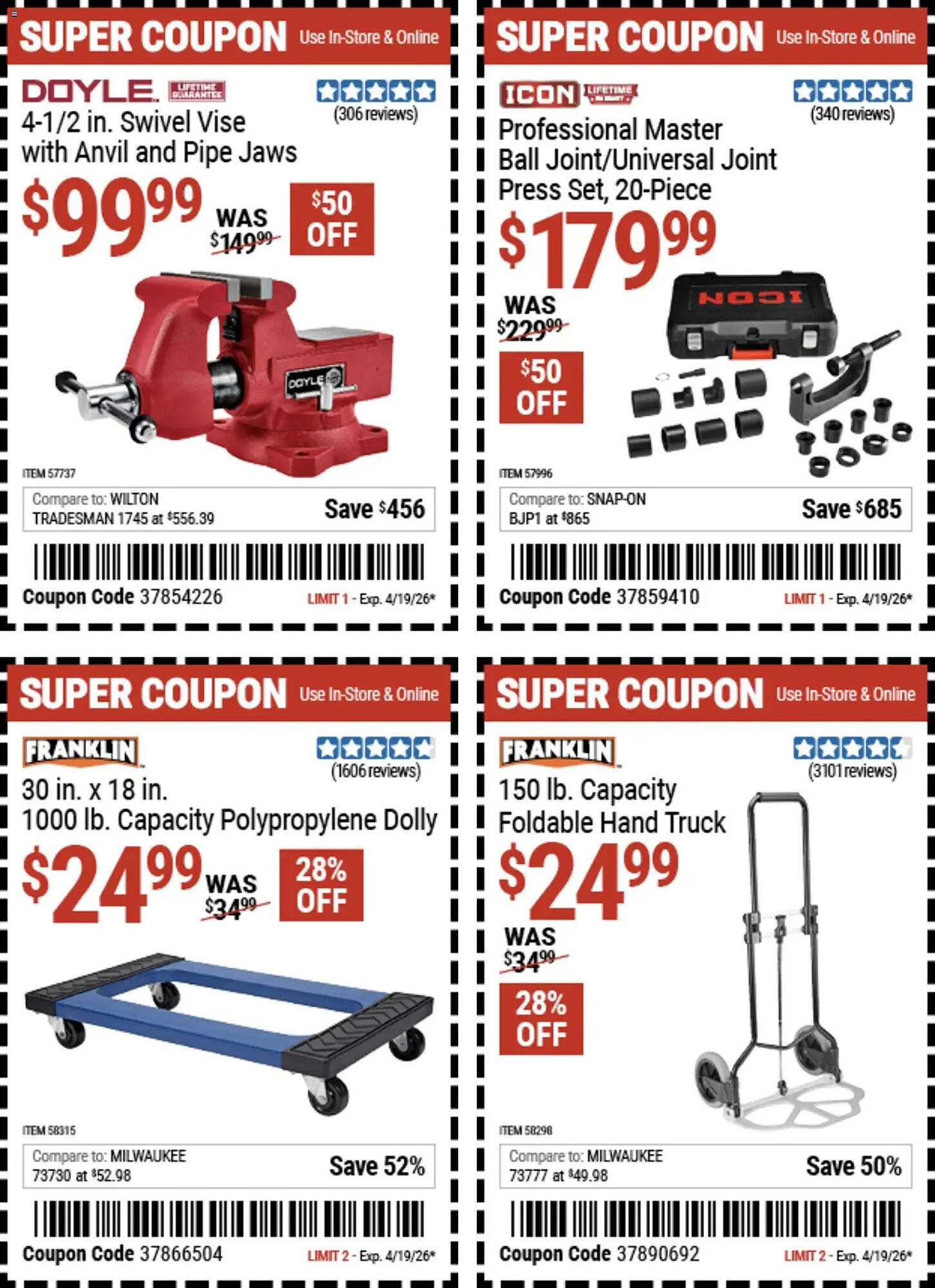 Harbor Freight Tools weekly ad
