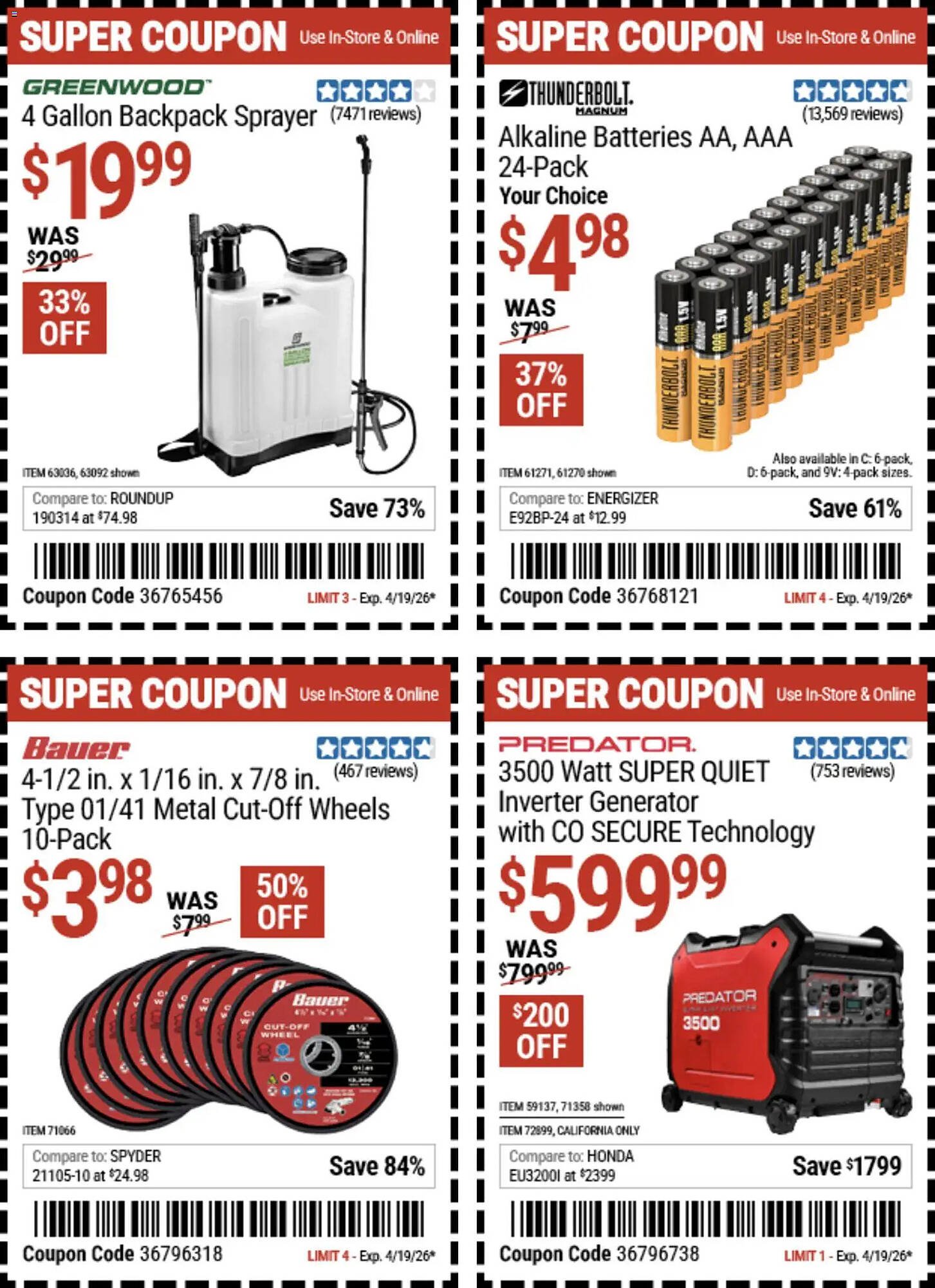 Harbor Freight Tools weekly ad