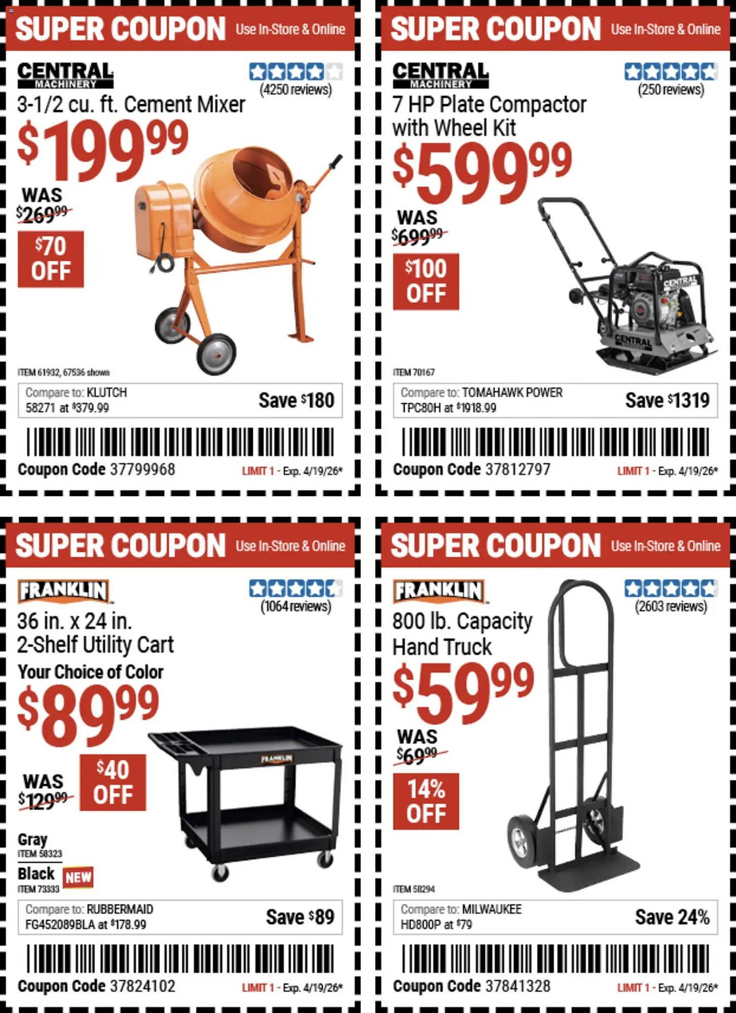 Harbor Freight Tools weekly ad