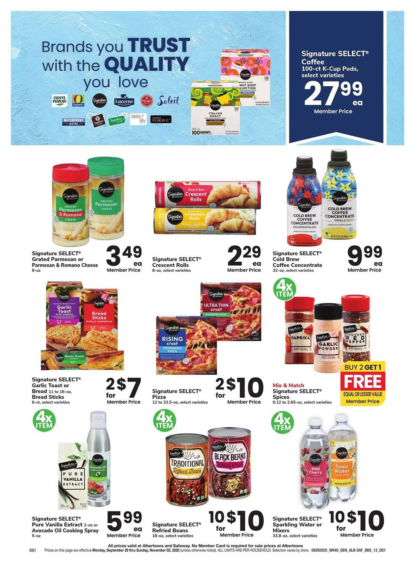 Albertsons weekly ad (2025-09-29 - 2025-11-02) | 13