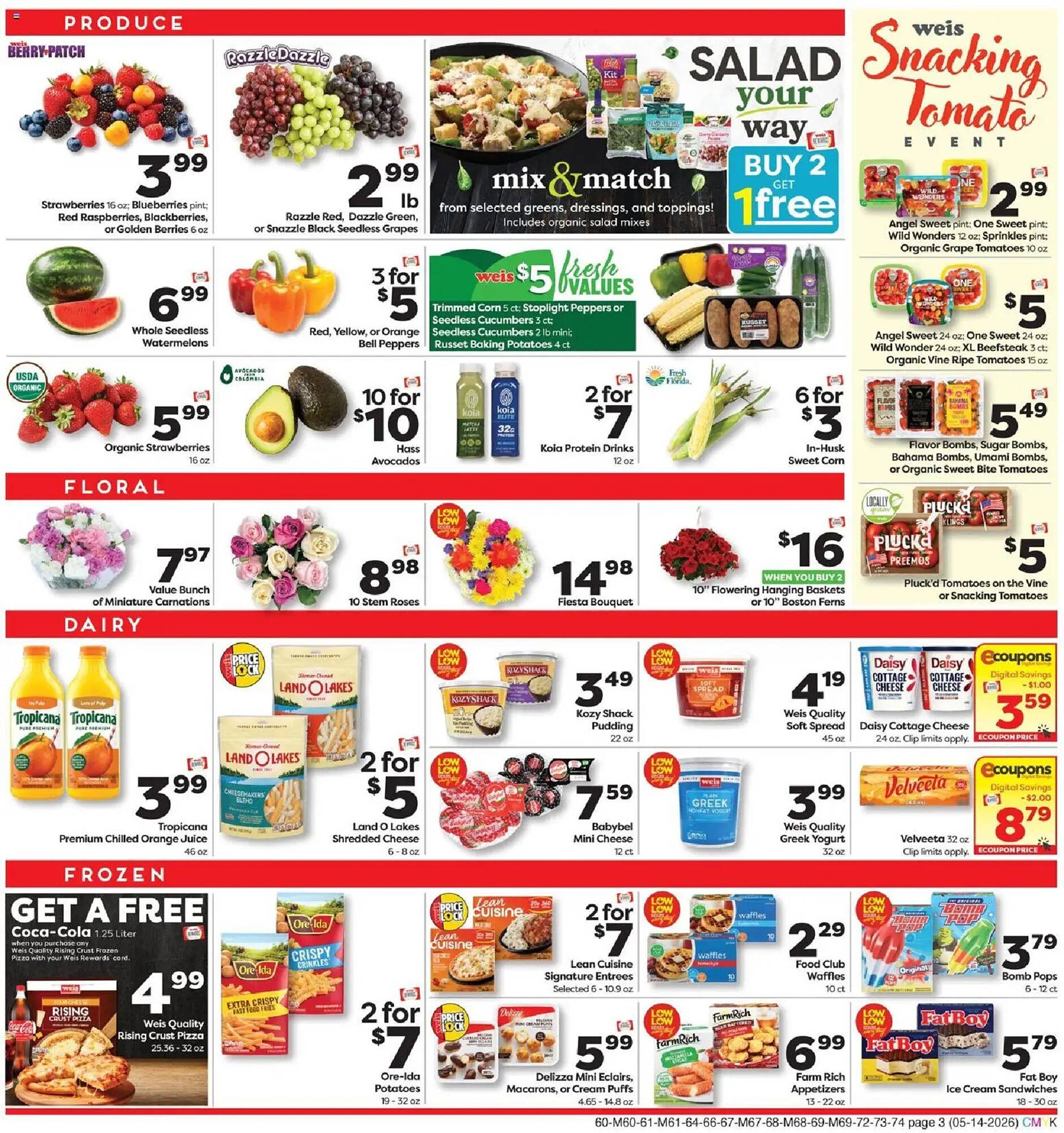 Weis Markets weekly ad
