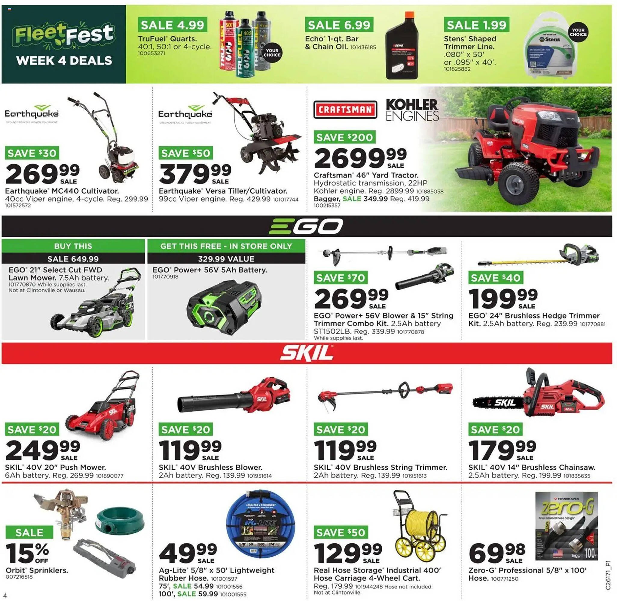 Mills Fleet Farm weekly ad