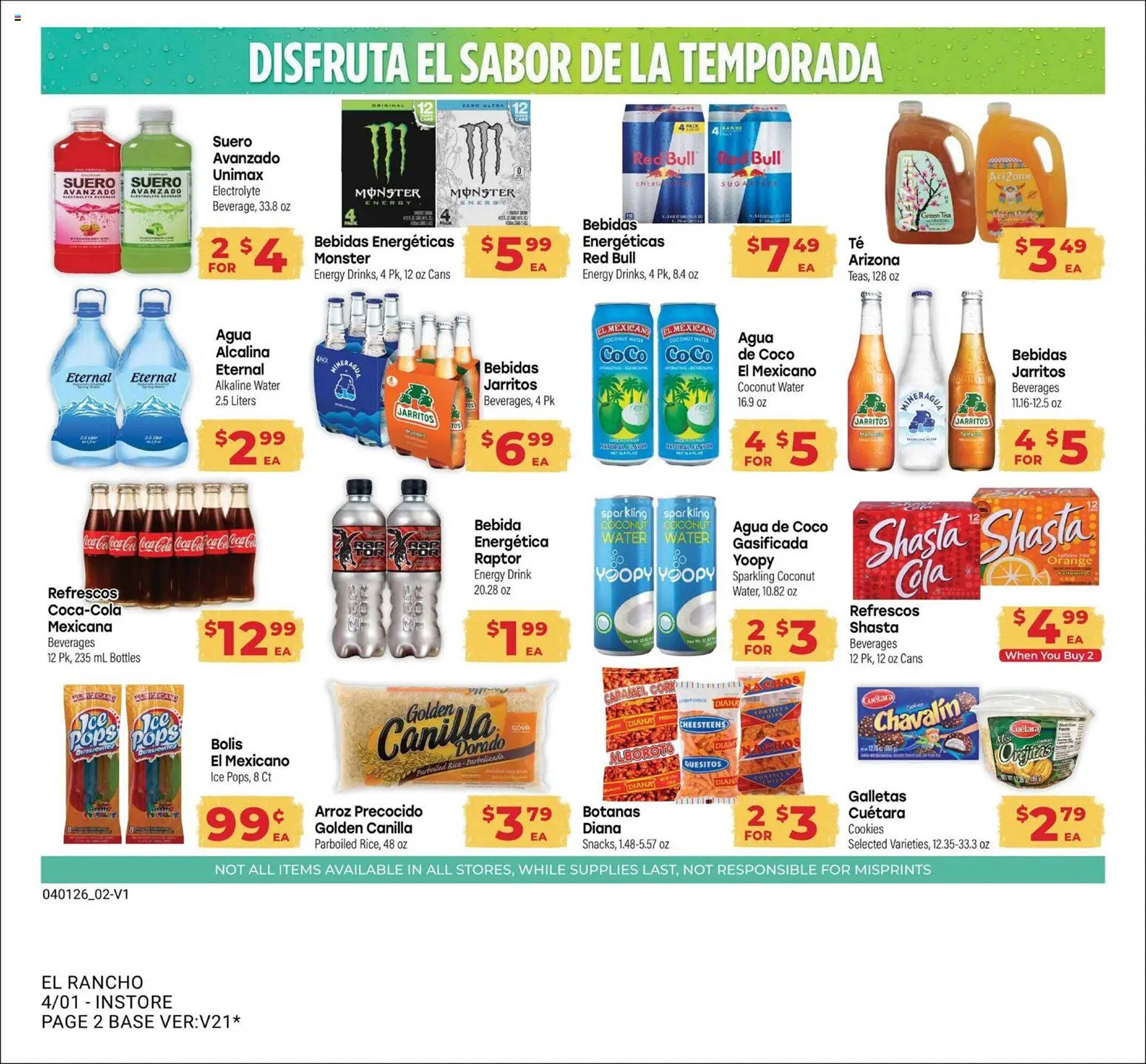 Supermercado El Rancho weekly ad