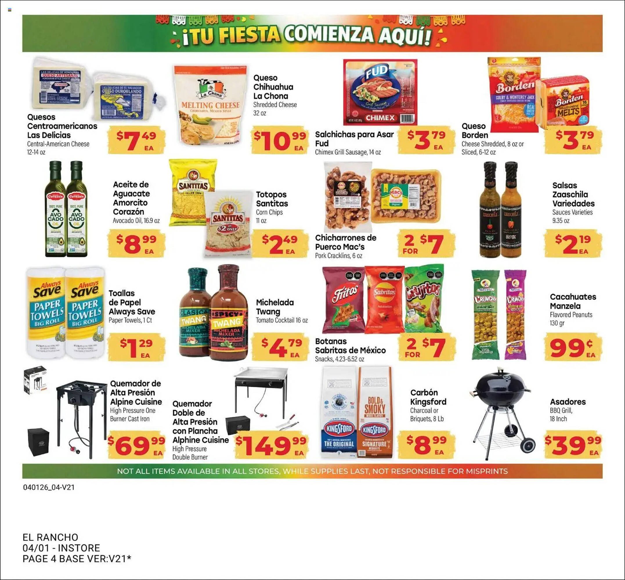 Supermercado El Rancho weekly ad