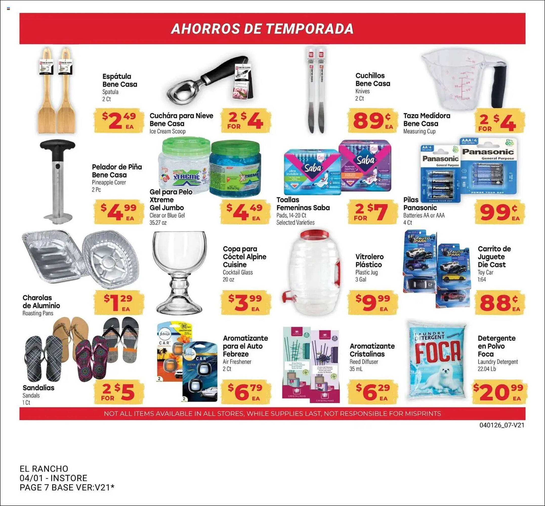Supermercado El Rancho weekly ad
