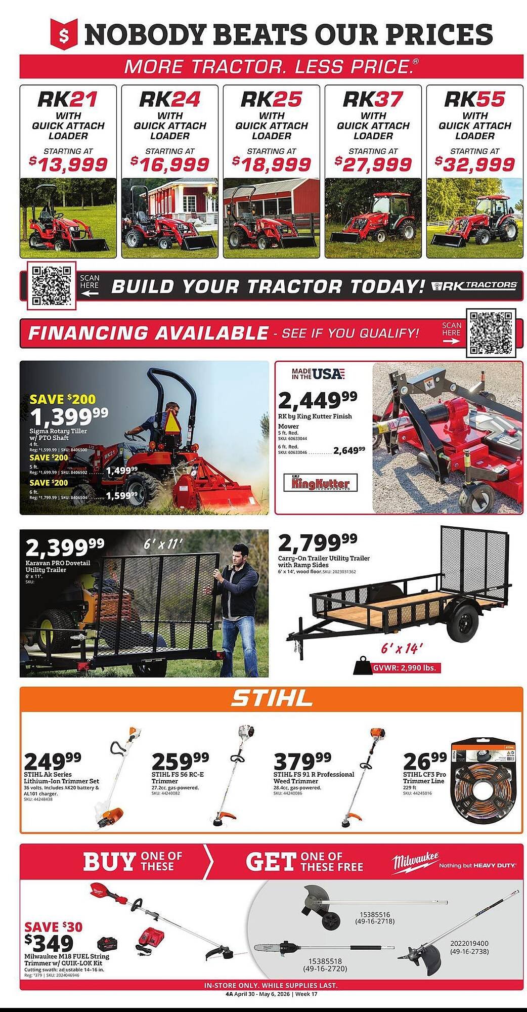 Rural King weekly ad