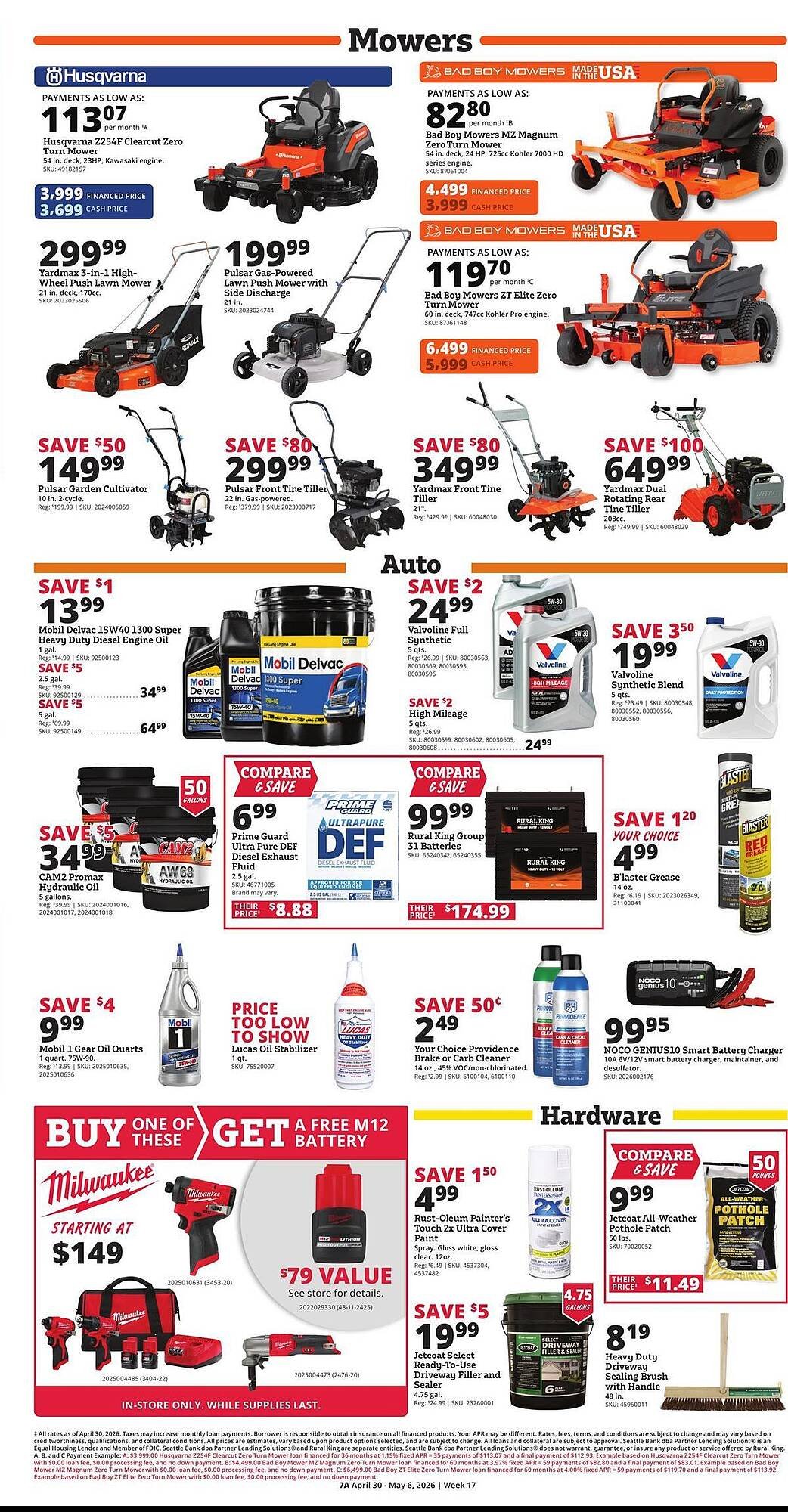 Rural King weekly ad