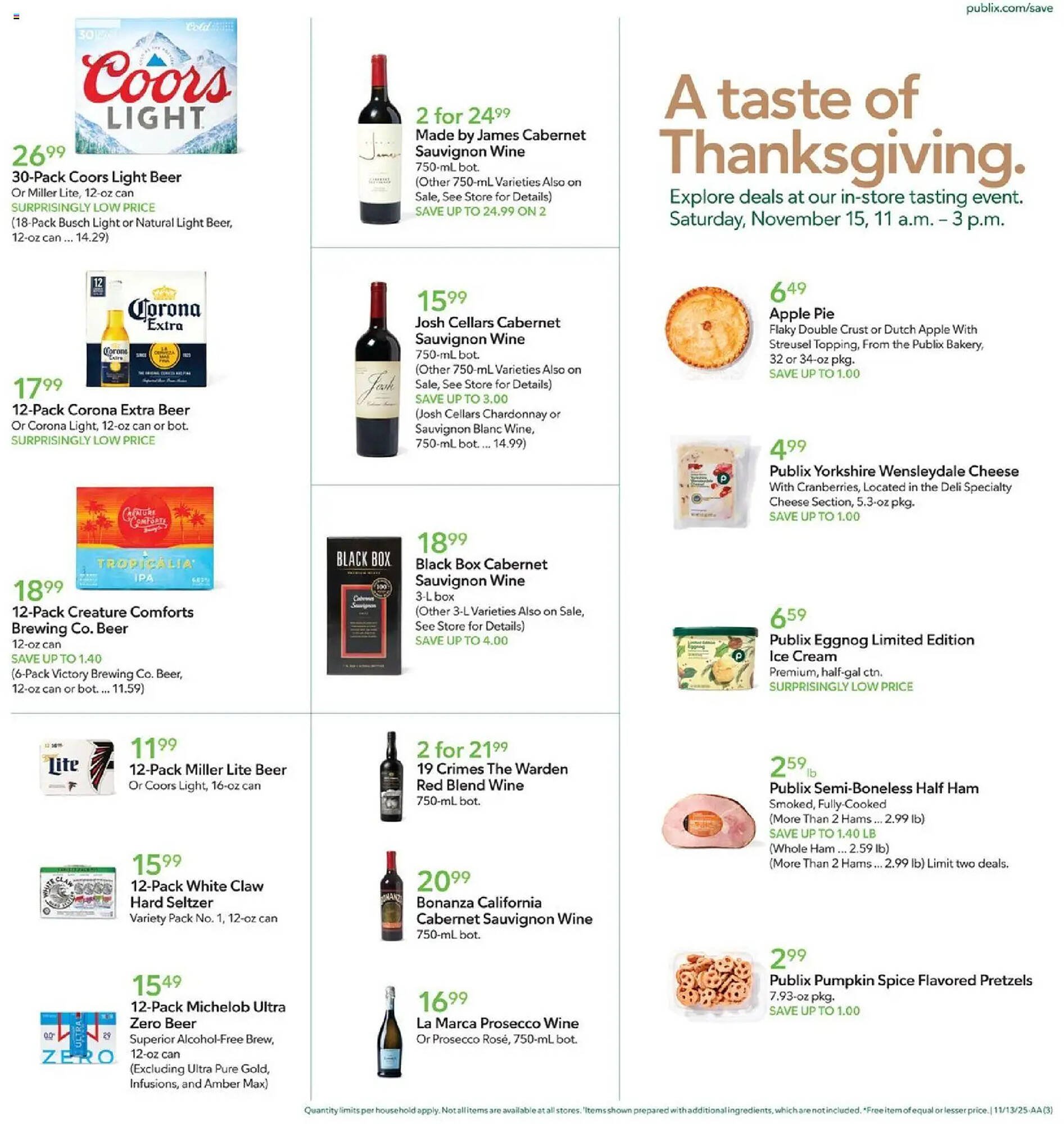 Publix weekly ad (2025-11-12 - 2025-11-18) | 3