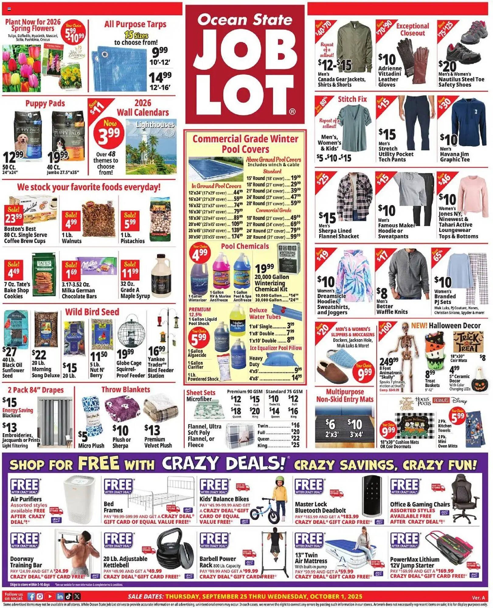 Ocean State Job Lot flyer (2025-09-25 - 2025-10-02) | 1