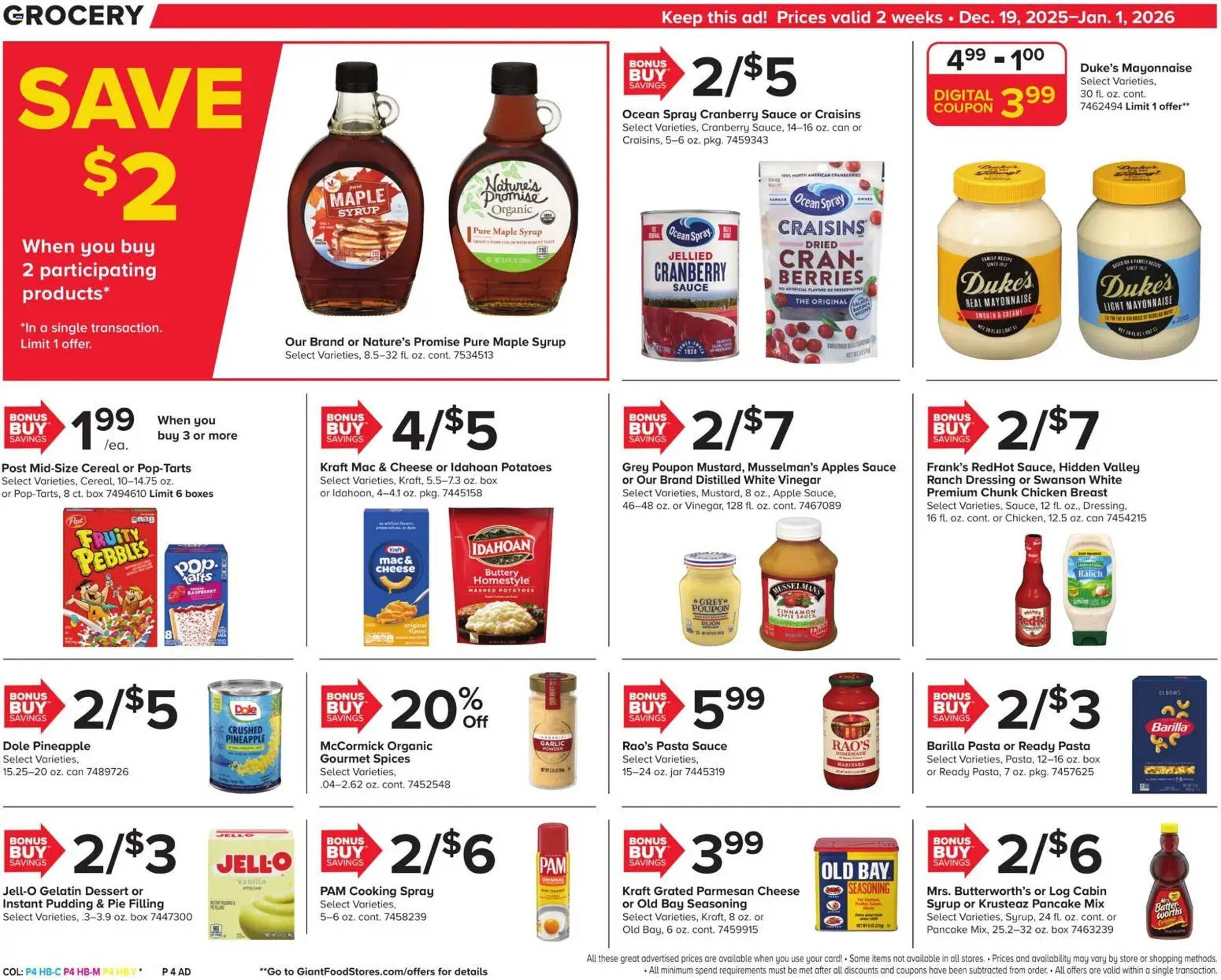 GIANT weekly ad