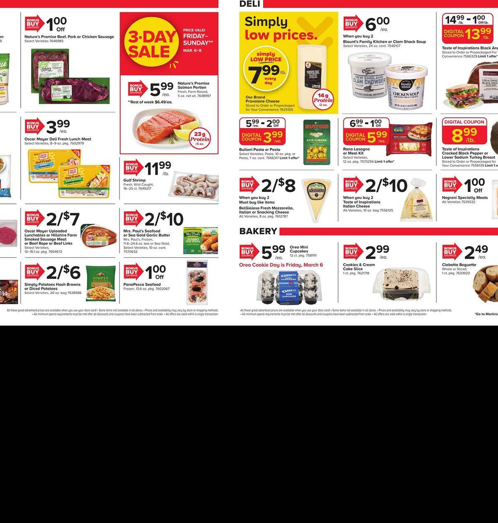 Martin's weekly ad