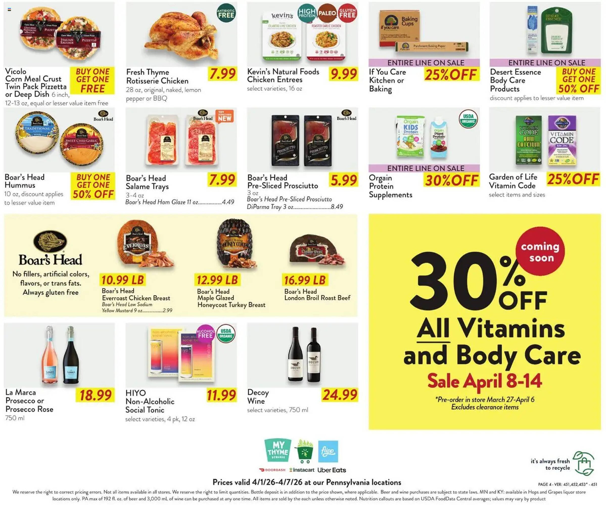 Fresh Thyme weekly ad