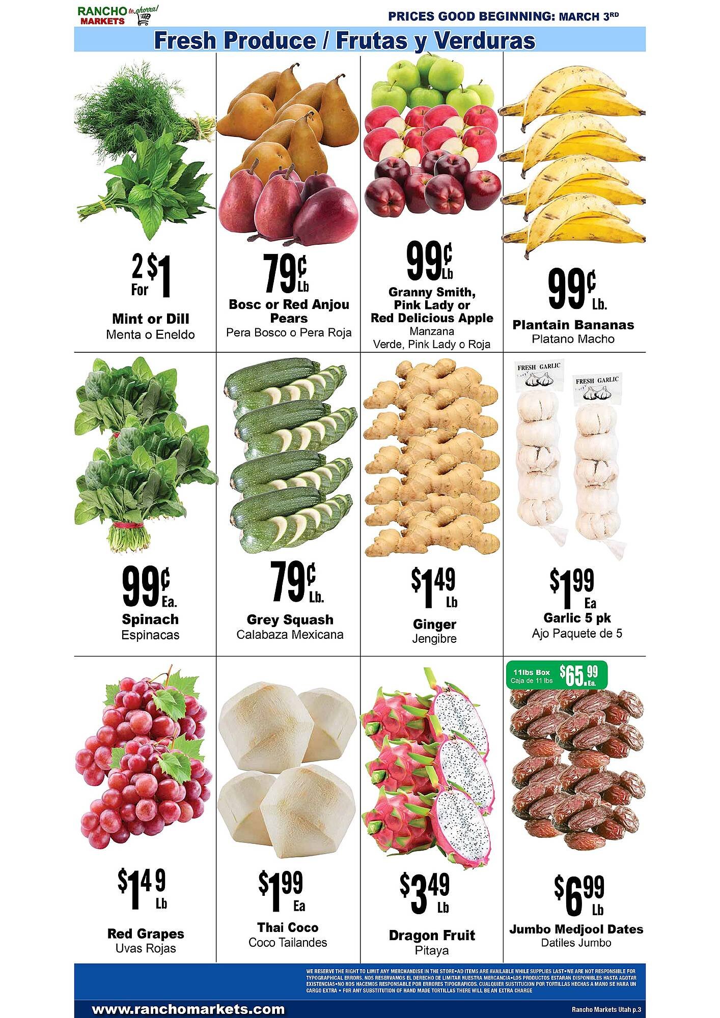 Rancho Markets weekly ad