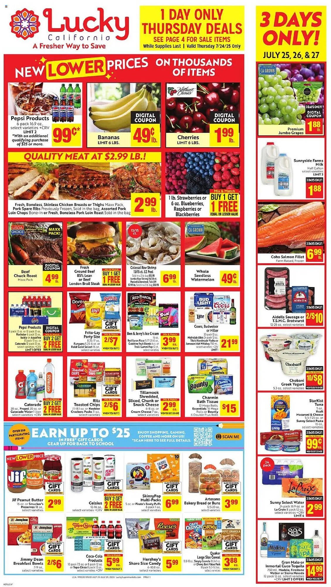 Lucky Supermarkets Weekly Ad (2025-07-23 - 2025-07-30) | 1