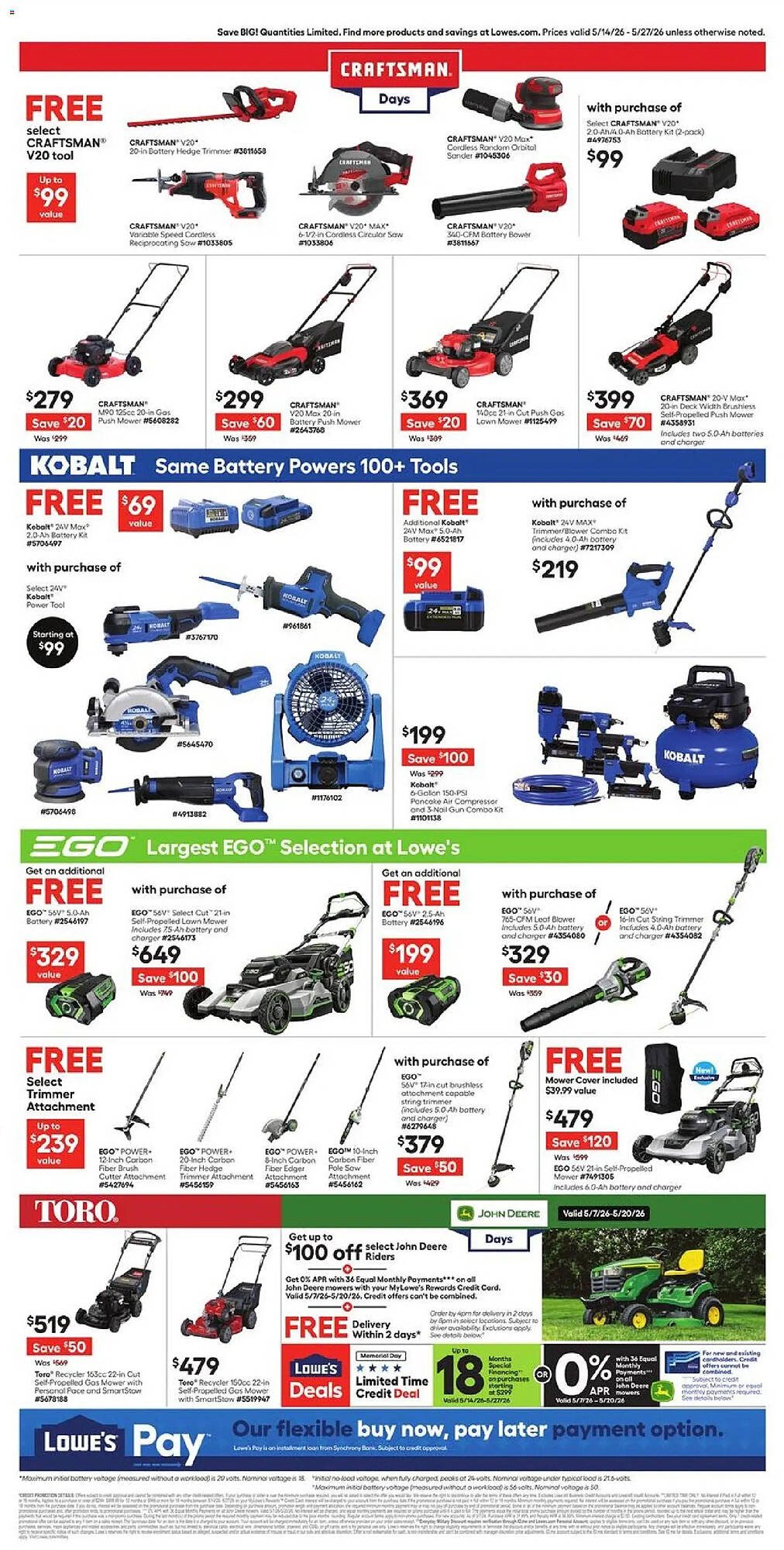 Lowe's weekly ad