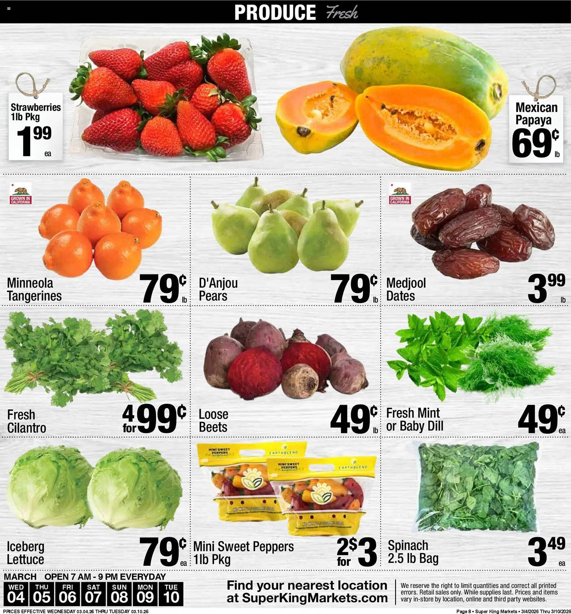 Super King Markets weekly ad