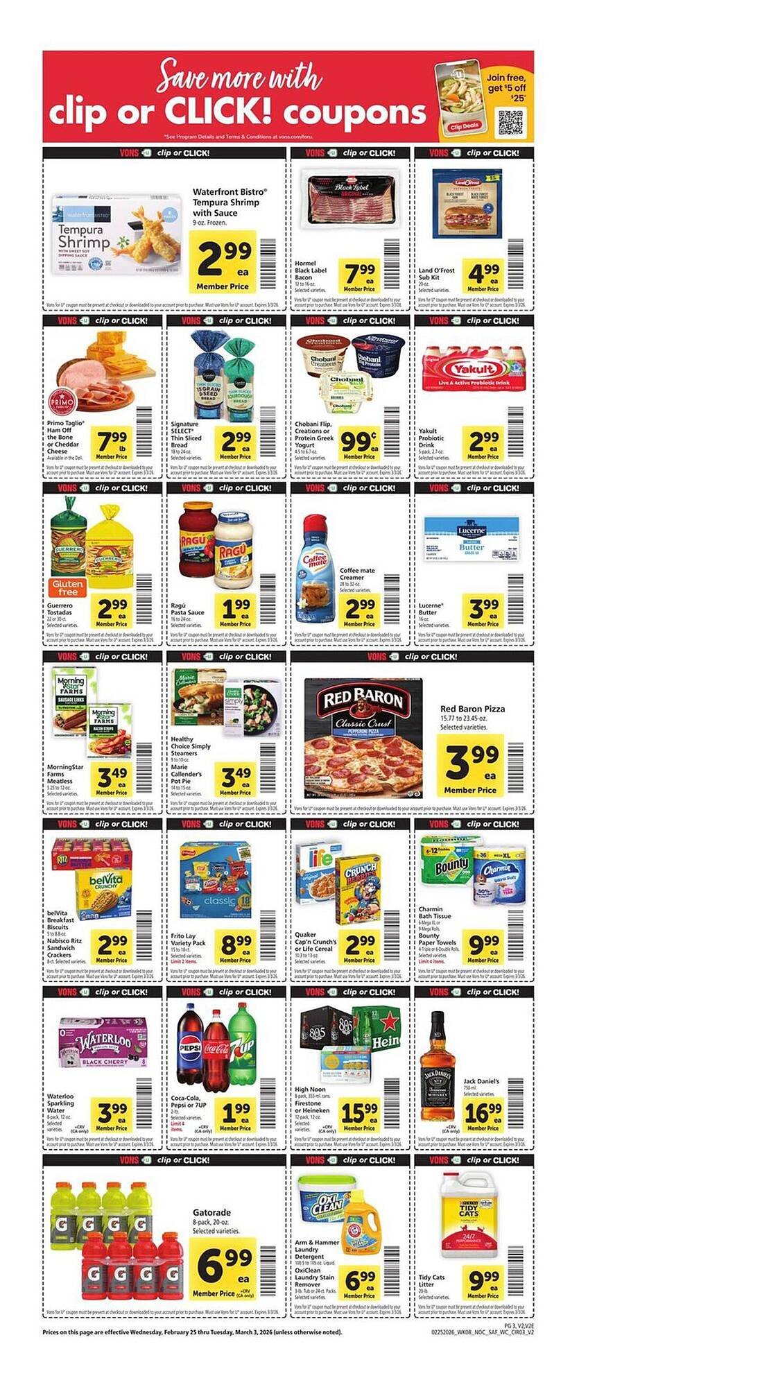 Vons weekly ad
