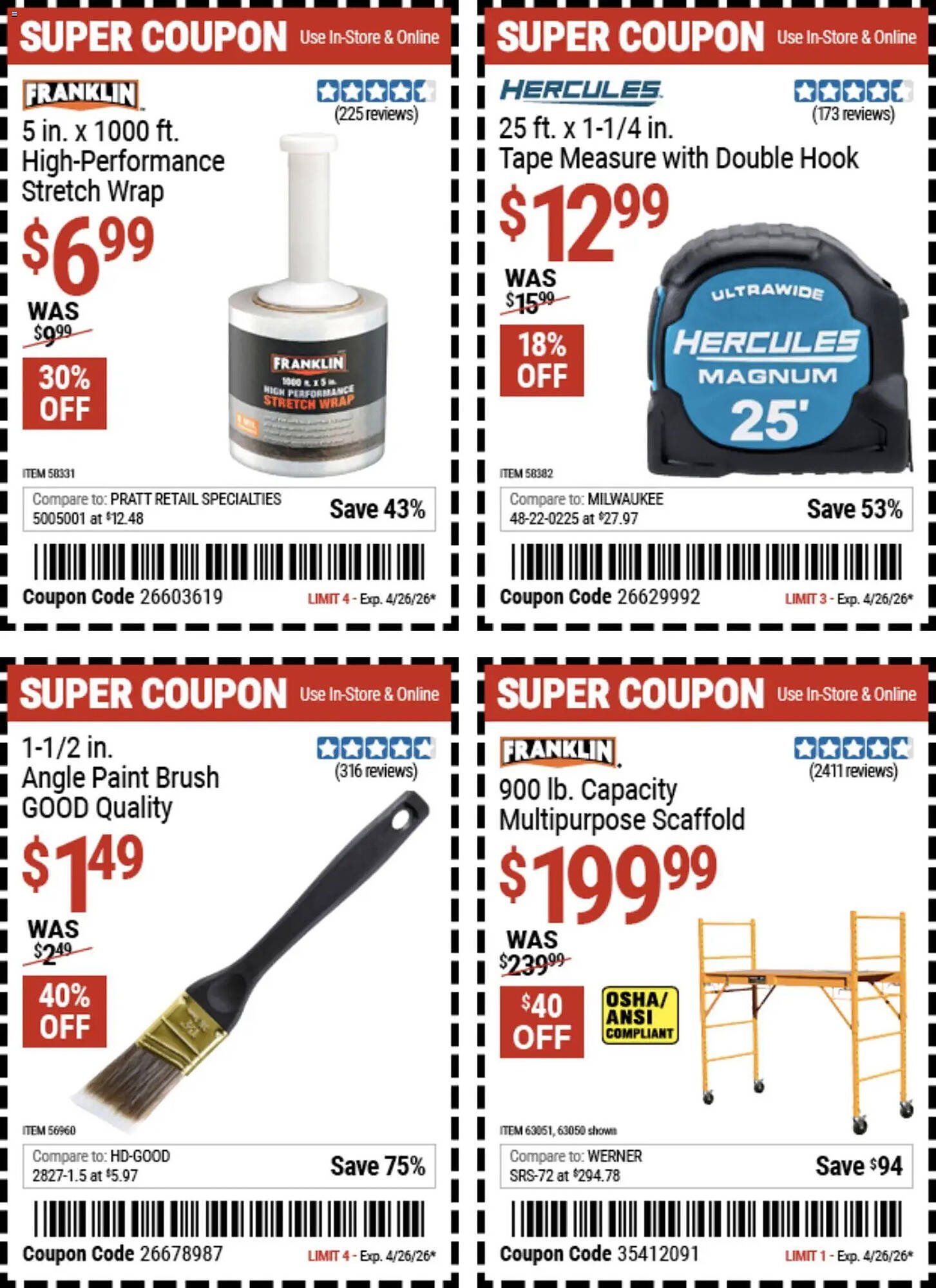 Harbor Freight Tools weekly ad