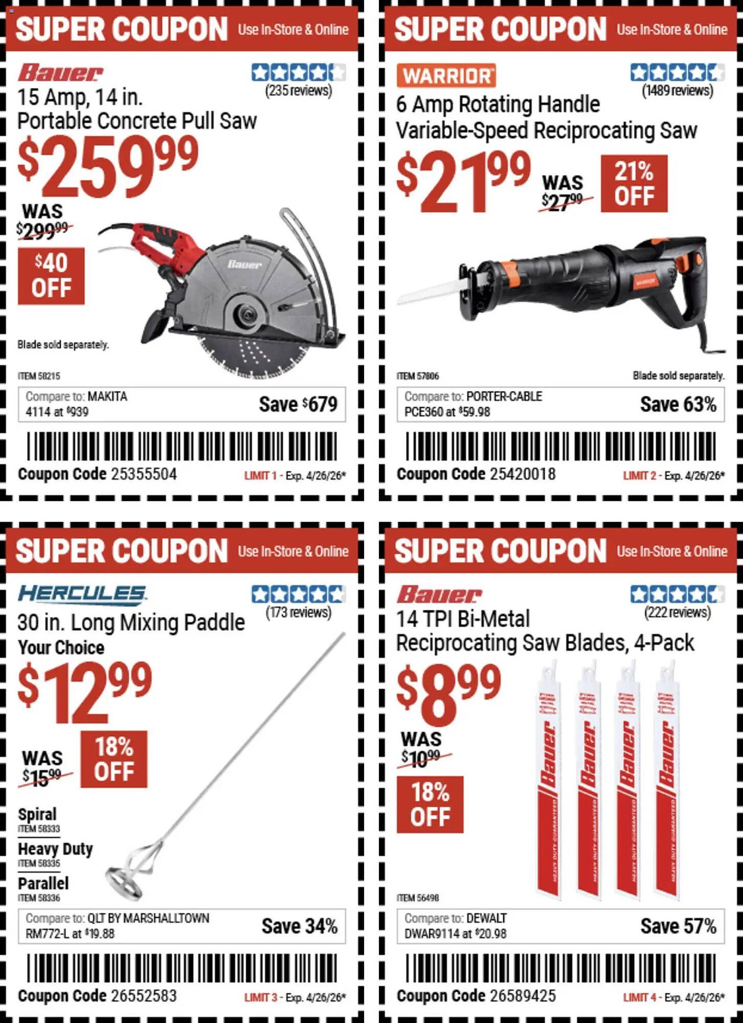 Harbor Freight Tools weekly ad
