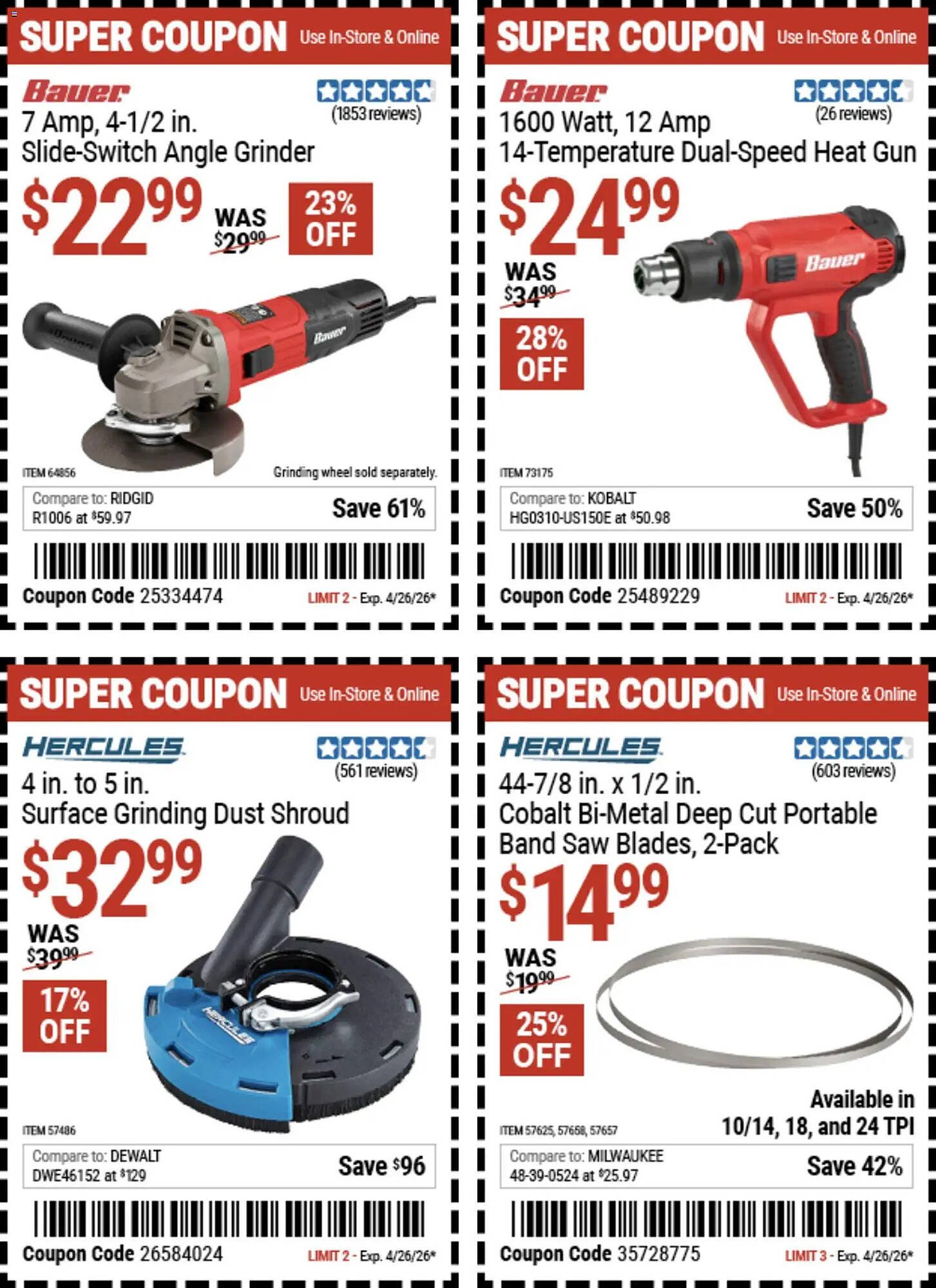 Harbor Freight Tools weekly ad