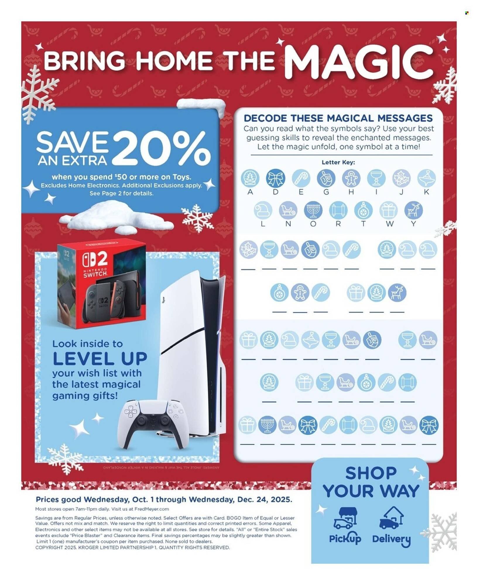 Fred Meyer weekly ad (2025-10-01 - 2025-12-24) | 52
