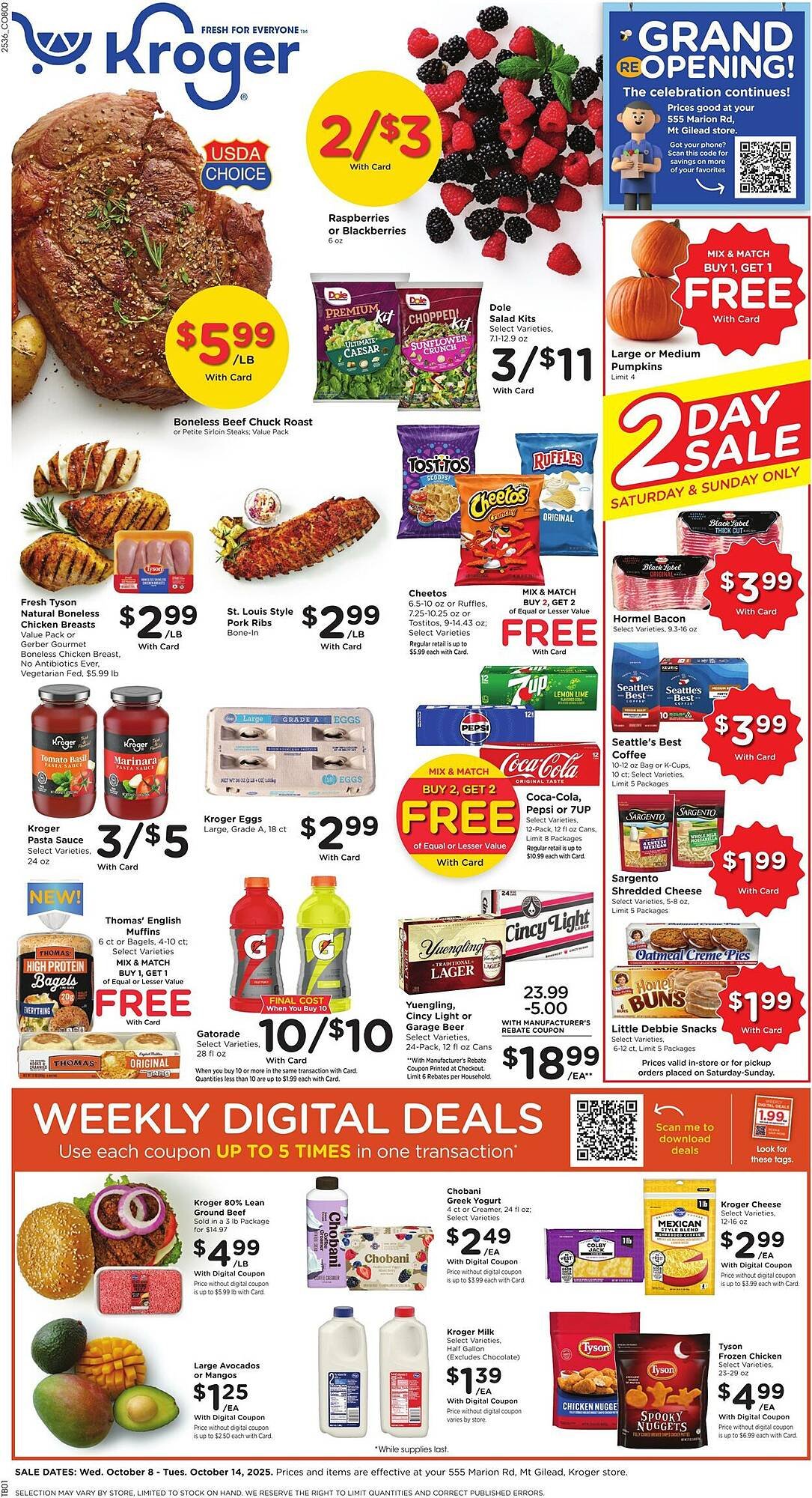 Kroger weekly ad (2025-10-08 - 2025-10-14) | 1