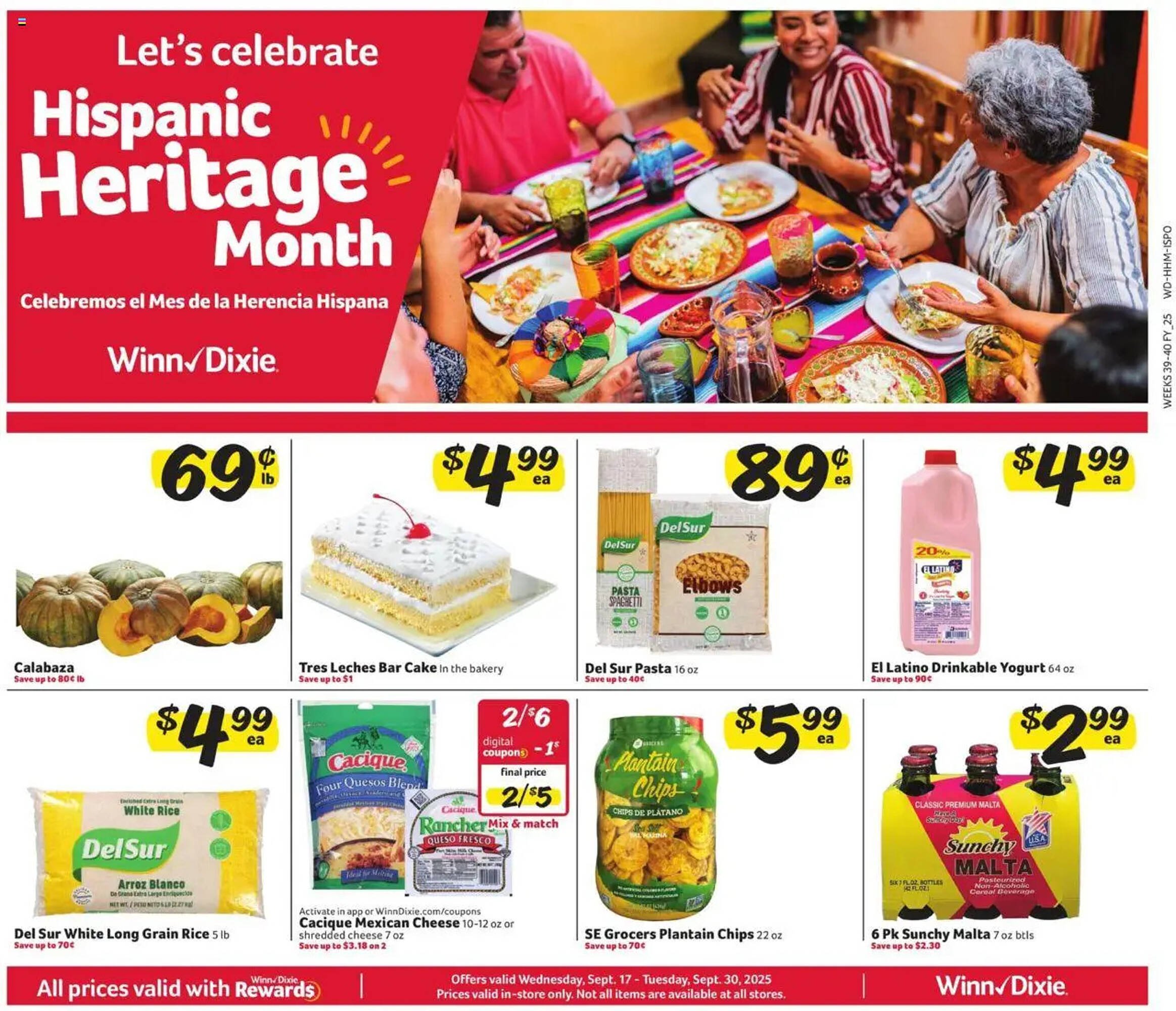 Winn Dixie weekly ad (2025-09-17 - 2025-10-01) | 1