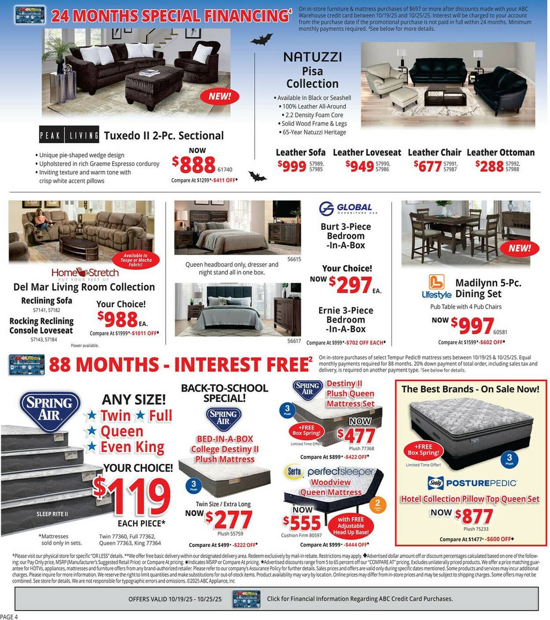 ABC Warehouse weekly ad (2025-10-19 - 2025-10-25) | 4
