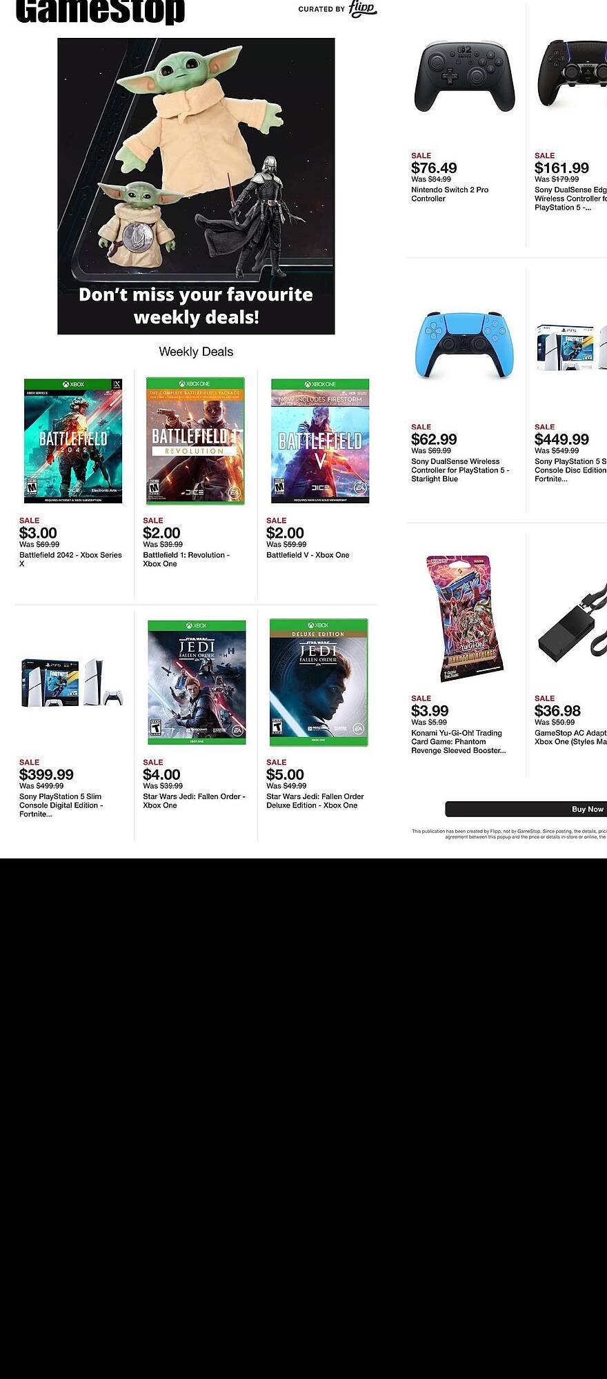Game Stop weekly ad