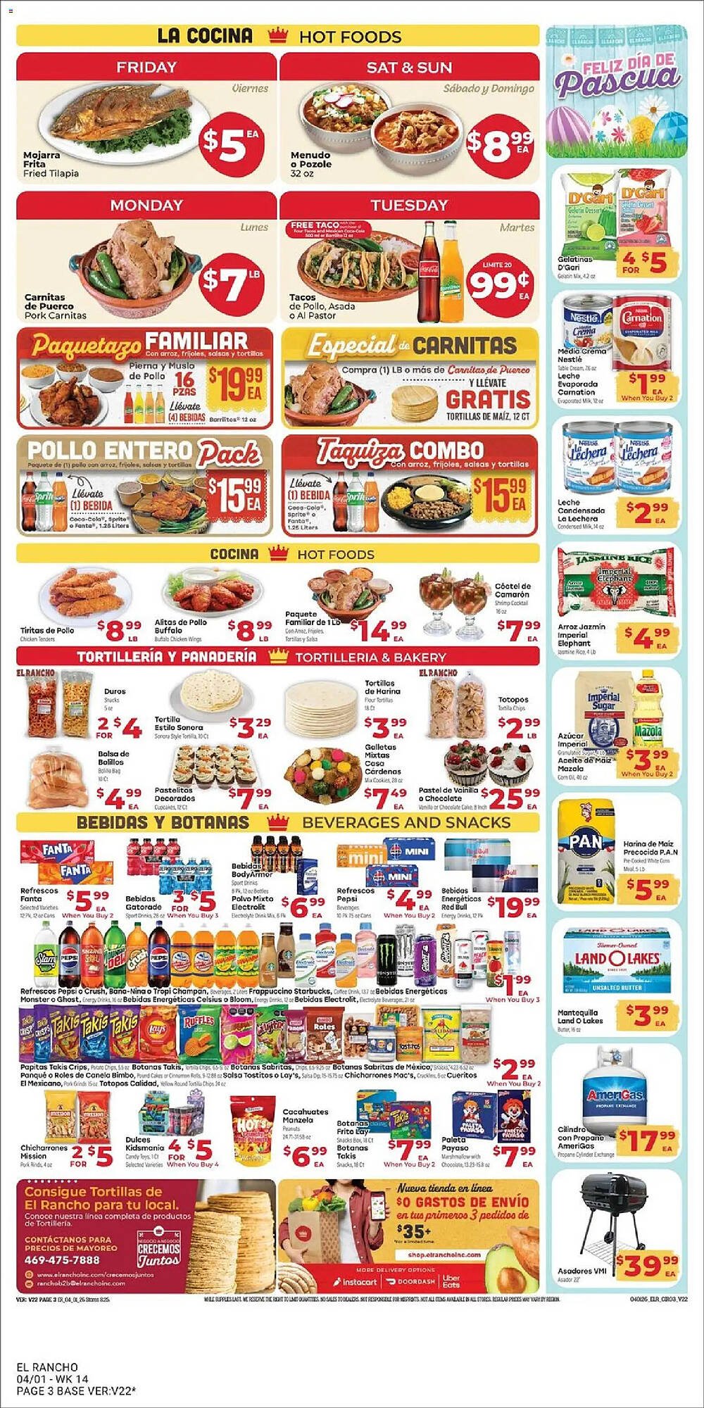 Supermercado El Rancho weekly ad