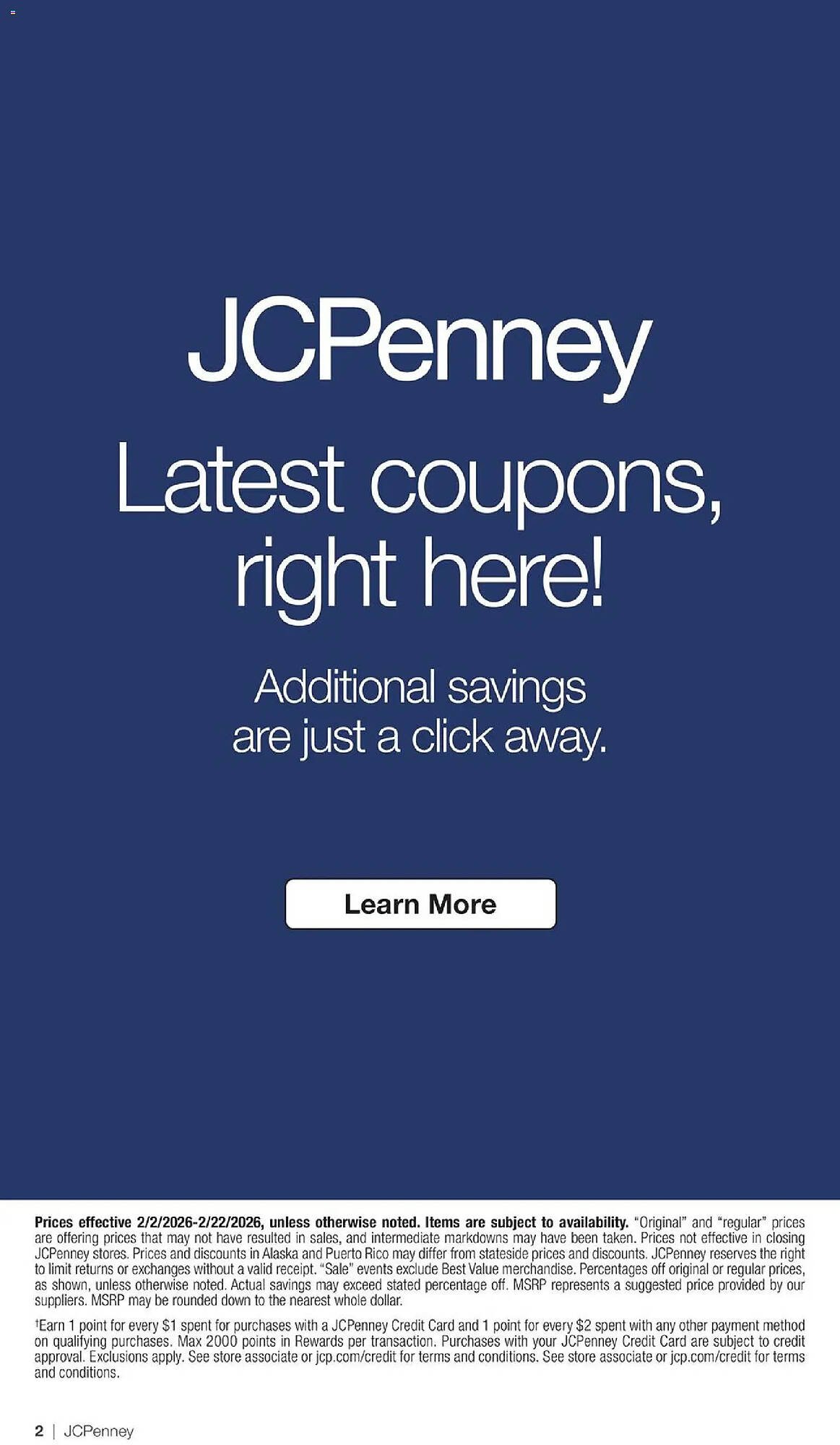 JC Penney weekly ad