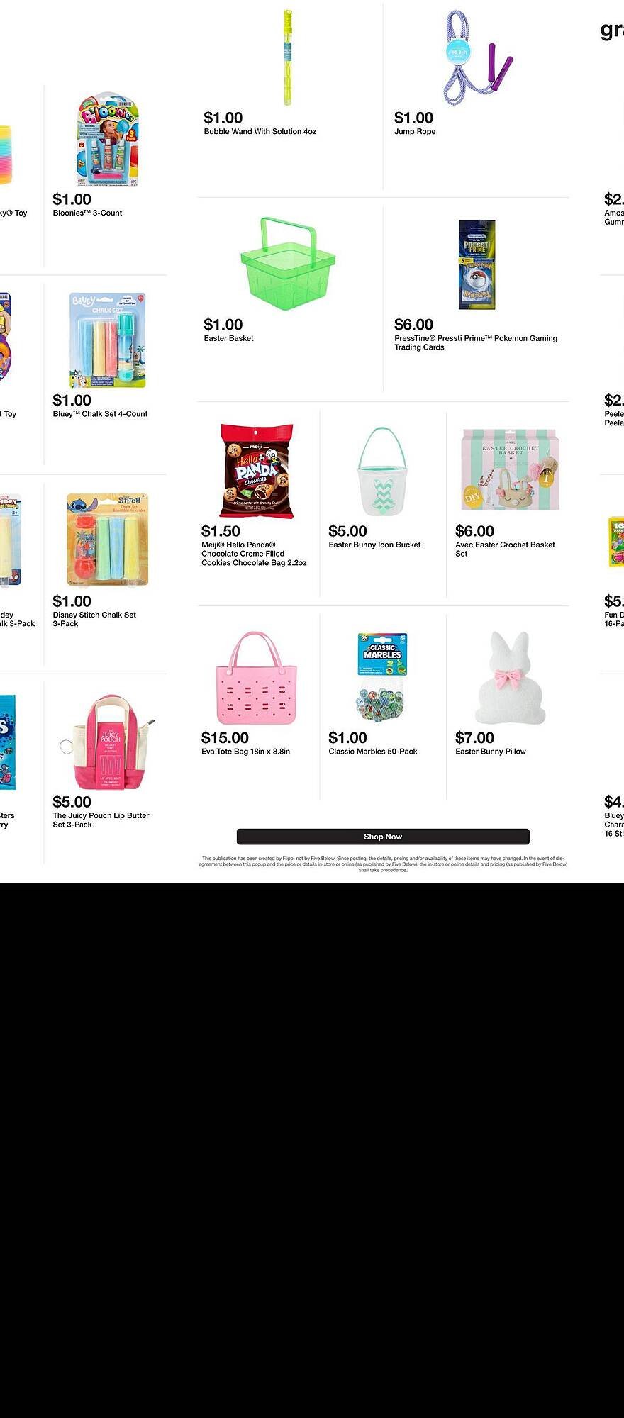 Five Below weekly ad